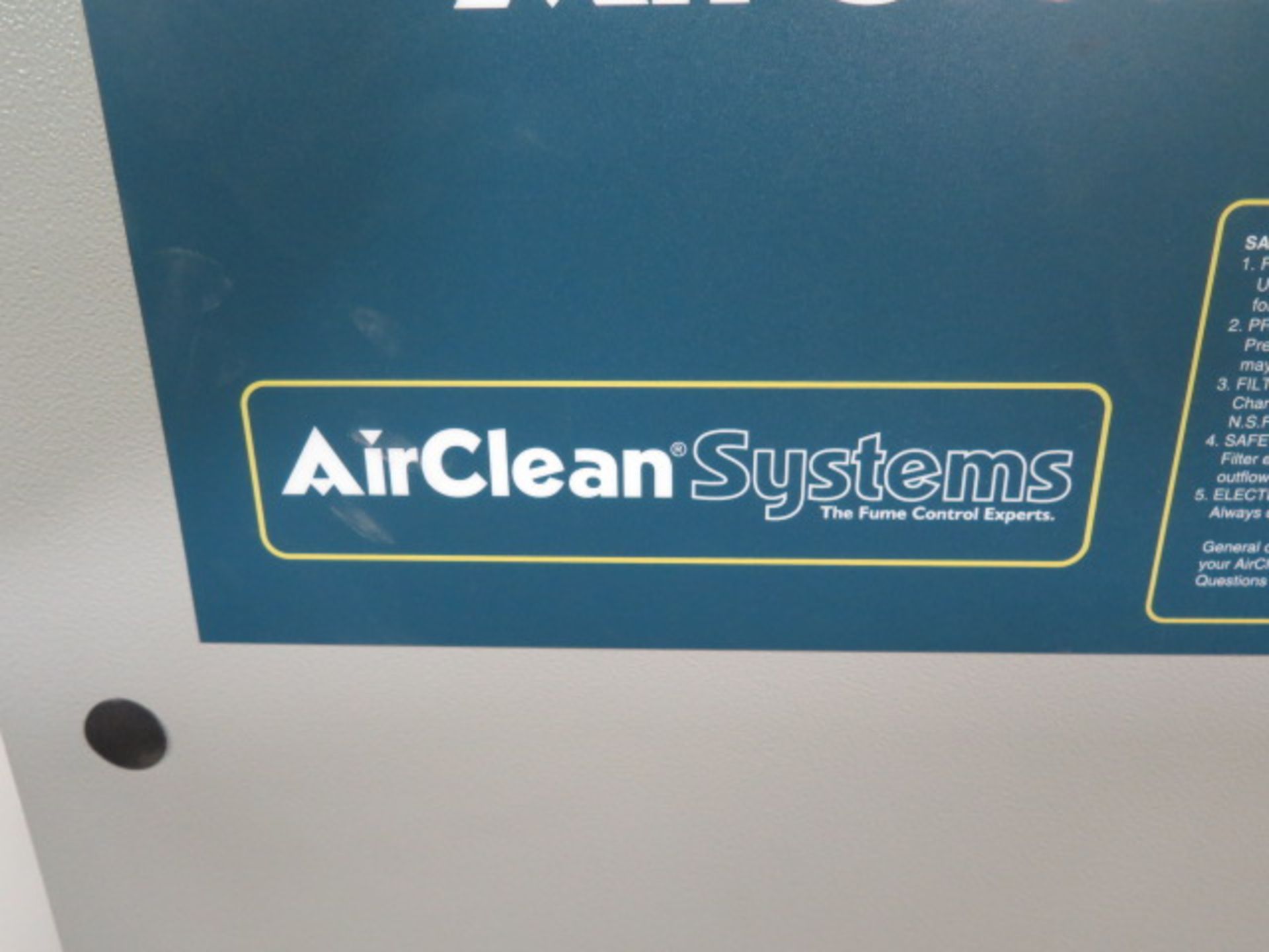 Air Clean Systems “AirClean 3000” Bench Model Flow Hood s/n AC3000-558 w/ Airsafe Digital Controls - Image 3 of 7