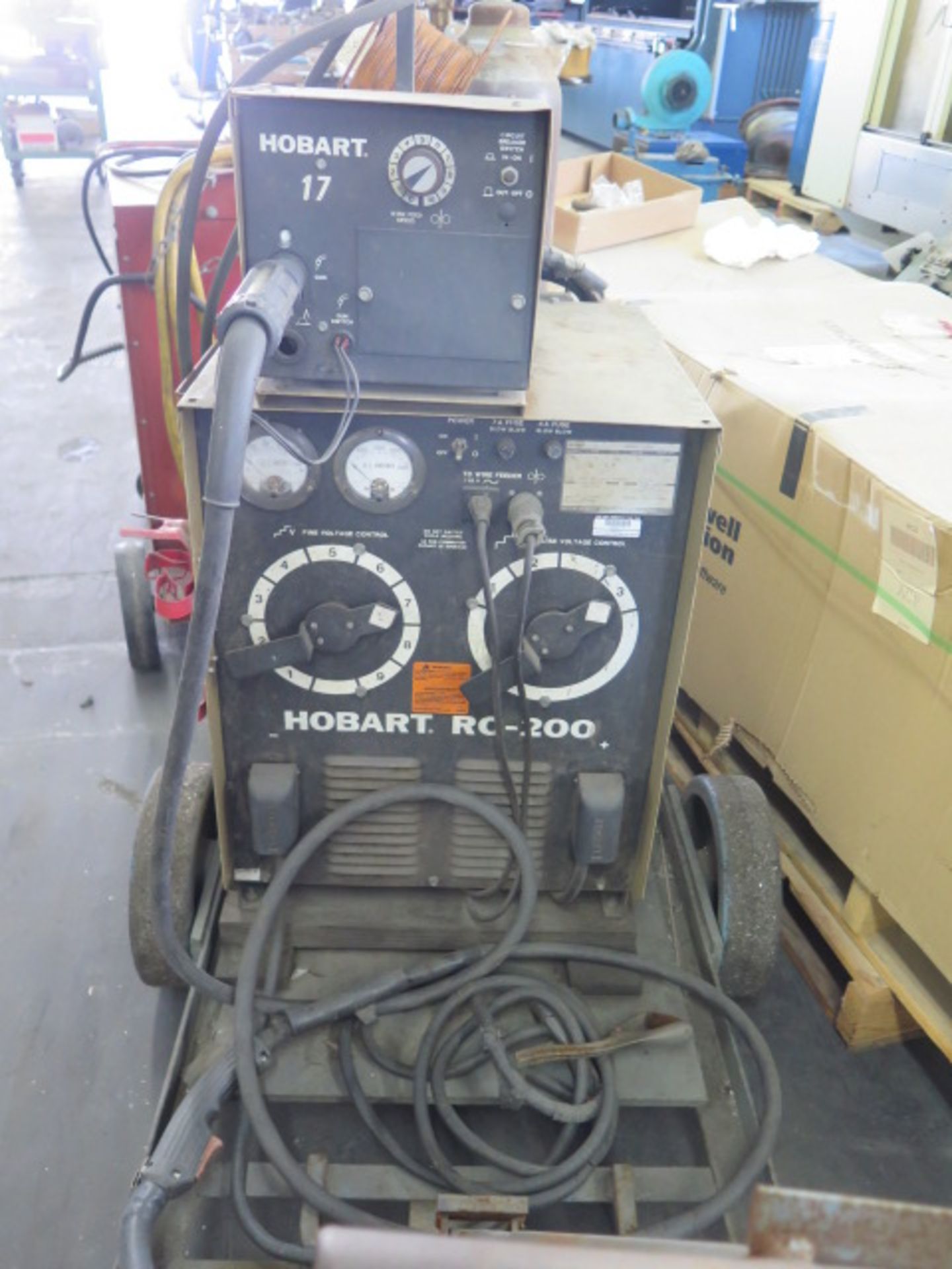 Hobart RC-200 Arc welding Power Source w/ Hobart-17 Wire Feeder