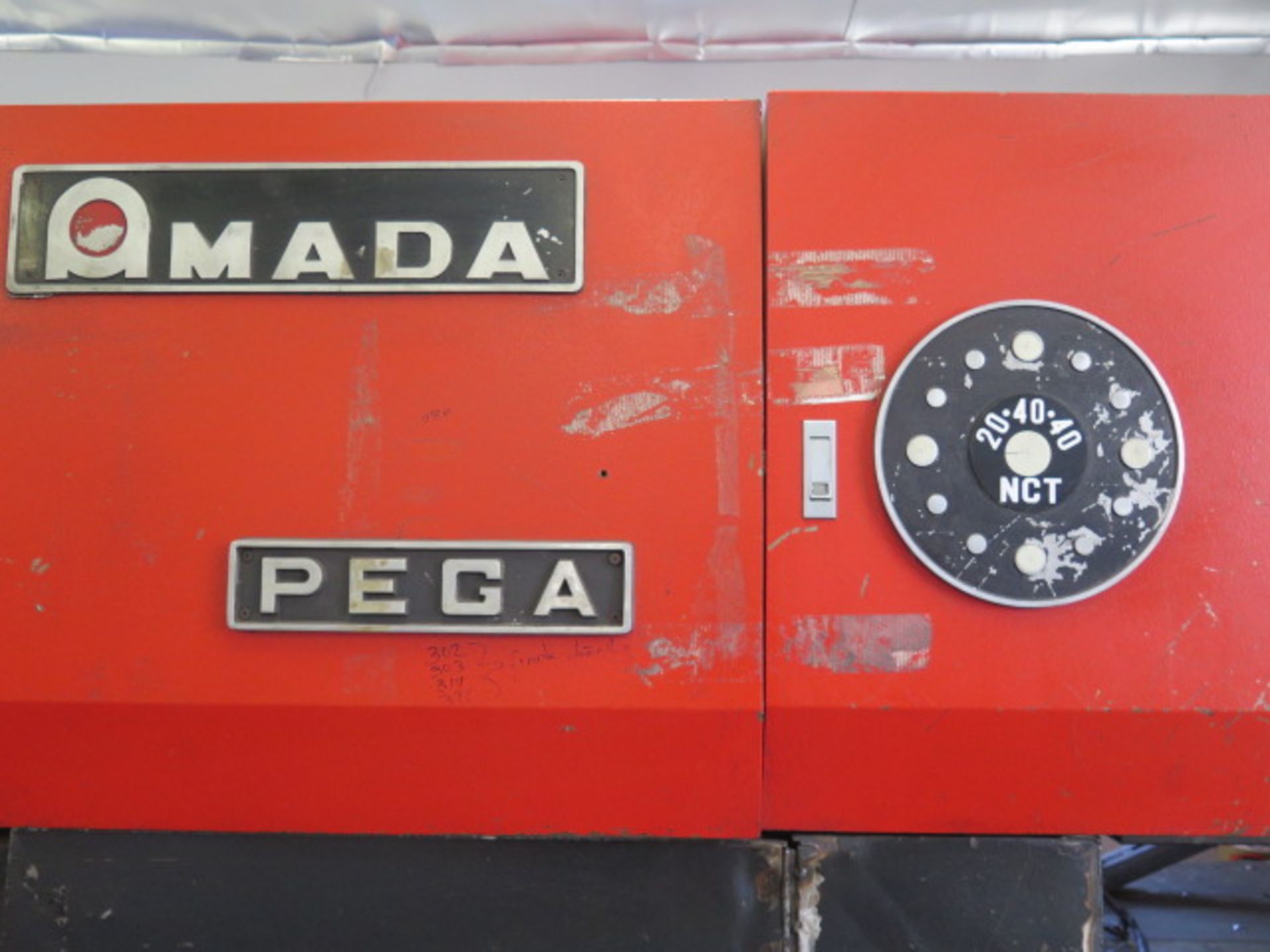 1988 PEGA 204040 20 Ton 24-Station CNC Turret Punch Press s/n AP440093 w/ Amada-Fanuc-P Controls, - Image 4 of 26