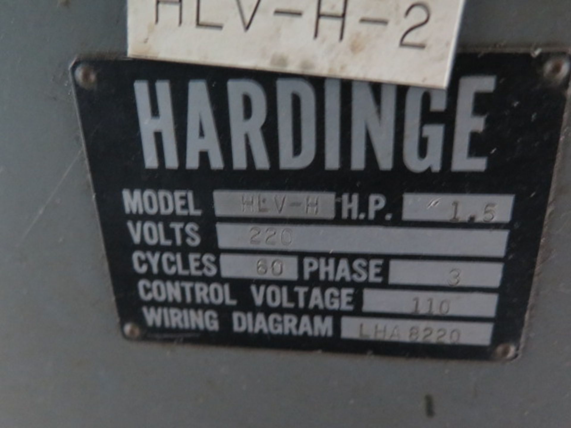 Hardinge HLV-H Wide Bed Tool Room Lathe w/ 125-3000 RPM, Inch Threading, Tailstock, Power Feeds, - Image 17 of 18