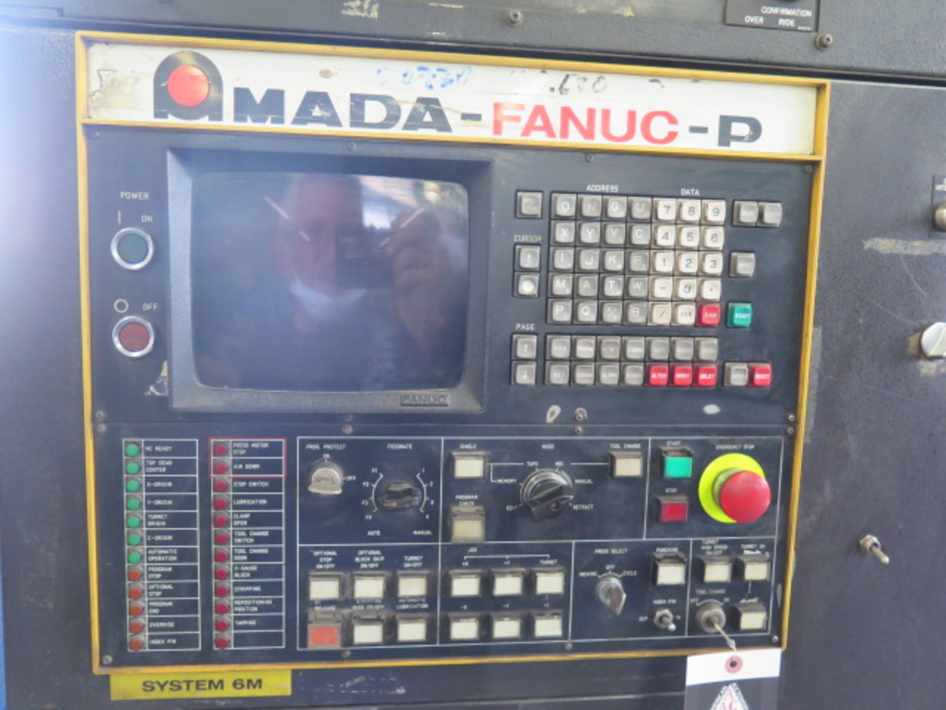 1988 PEGA 204040 20 Ton 24-Station CNC Turret Punch Press s/n AP440093 w/ Amada-Fanuc-P Controls, - Image 5 of 26