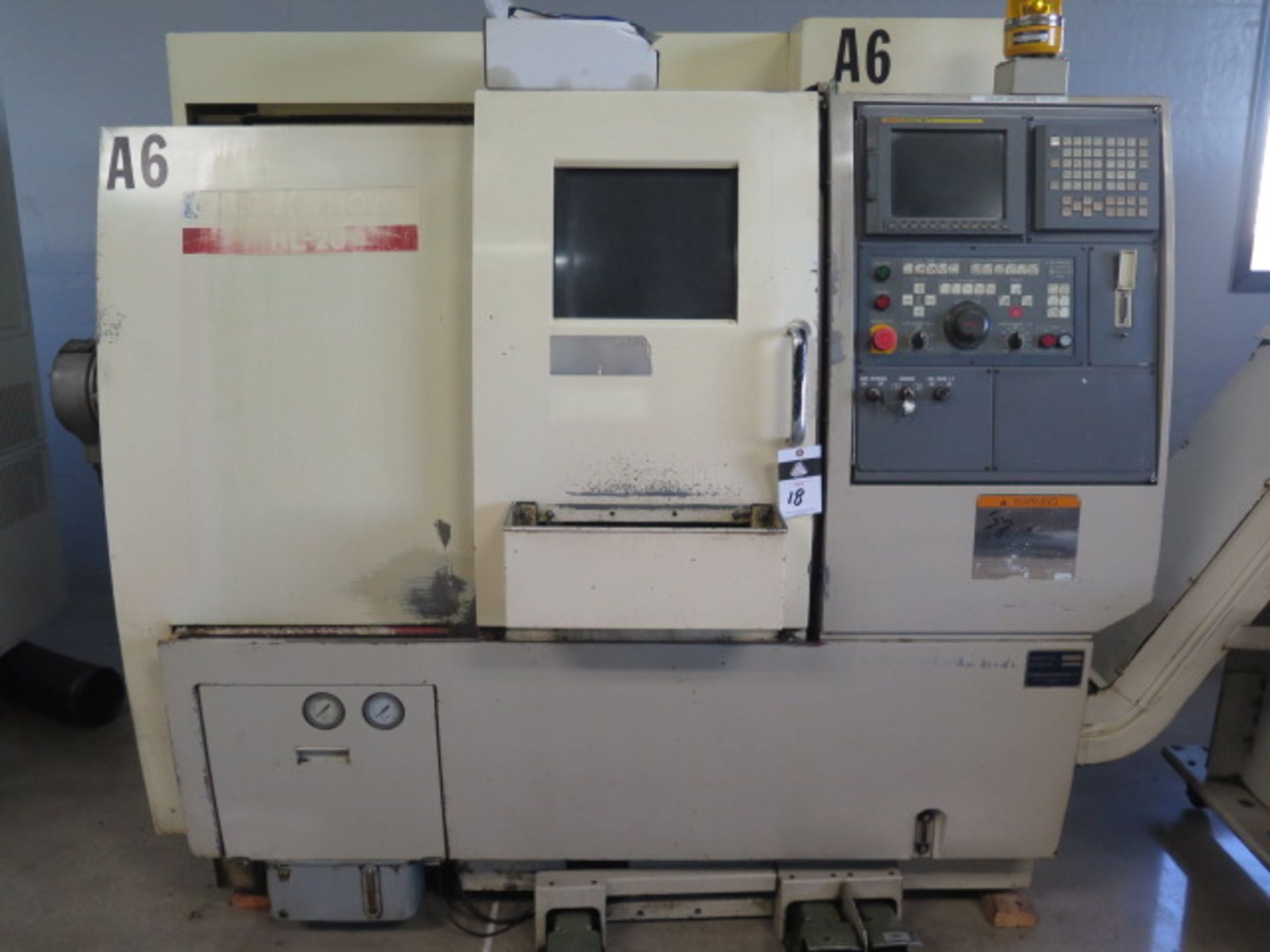 Okuma & Howa HL-20 CNC Turning Center s/n 9035 w/ Fanuc Series 18i-T Controls, 12-Station Turret, - Image 2 of 23