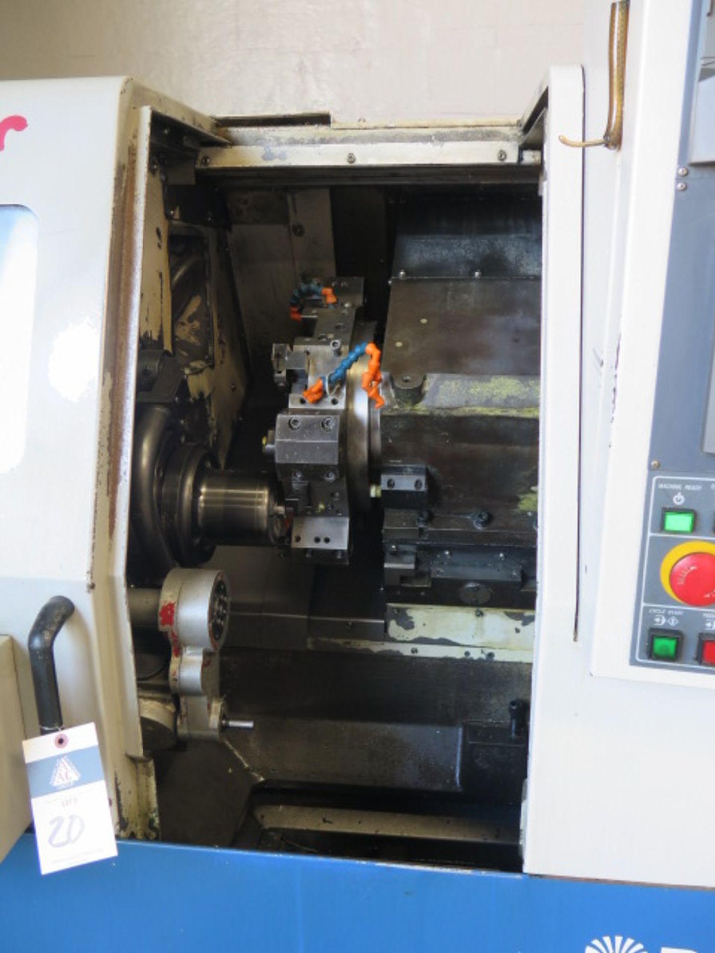 2000 Daewoo Lynx200B CNC Turning Center s/n L2001590 w/ Fanuc Series 21i-T Controls, Tool Presetter, - Image 7 of 27