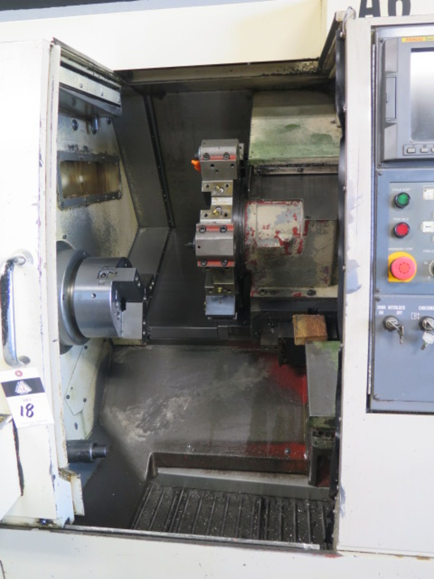 Okuma & Howa HL-20 CNC Turning Center s/n 9035 w/ Fanuc Series 18i-T Controls, 12-Station Turret, - Image 8 of 23