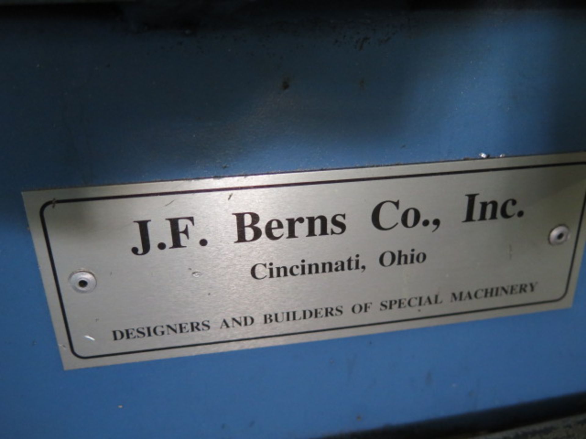 J.F. Berus mdl. 76-JP-3 OD Chamfering Machine s/n 76-3-447 w/ 10” 3-Jaw Chuck, 3” Thru Chuck Bore - Image 4 of 7