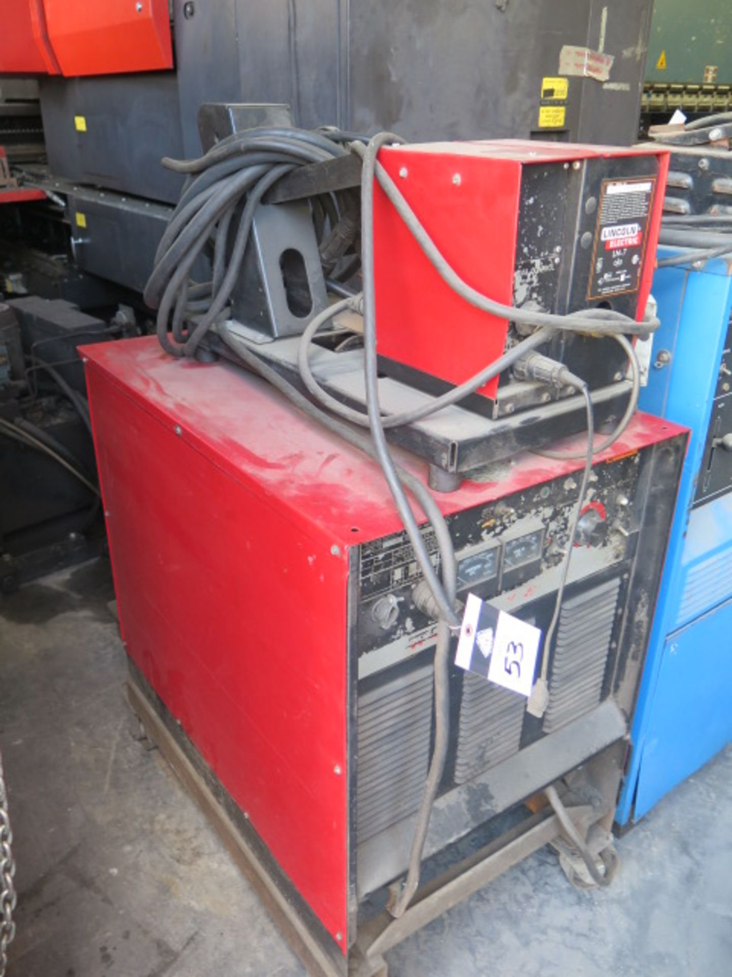 Lincoln CV-400 Arc Welding Power Source s/n U1971008352 w/ Lincoln LN-7 Wire Feeder - Image 3 of 8