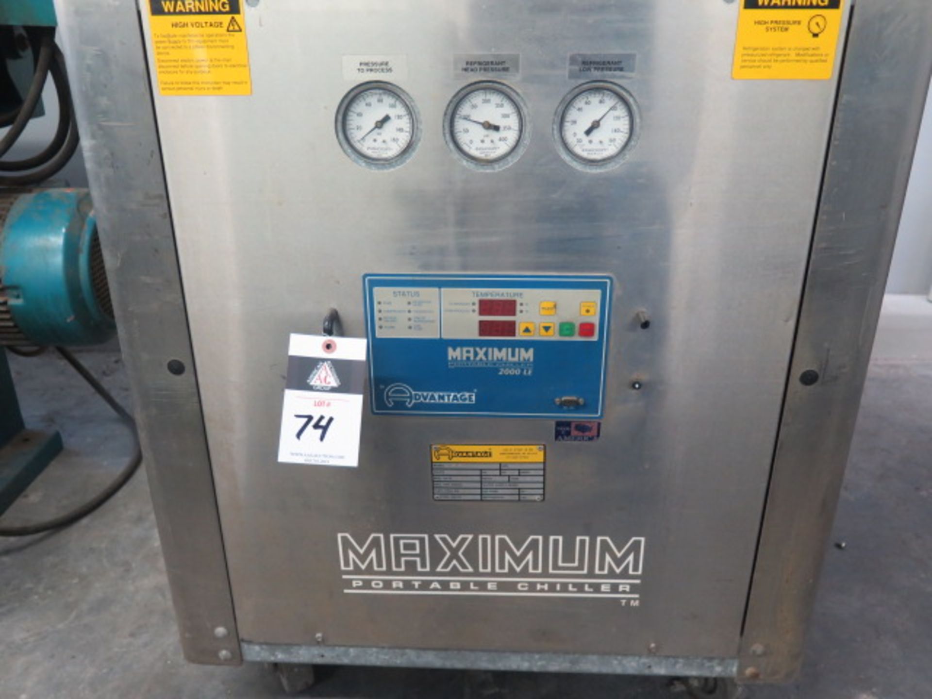 Advantage "Maximum 2000 LE" mdl. MK-5W-21HR Process Chiller s/n 37985 - Image 3 of 5