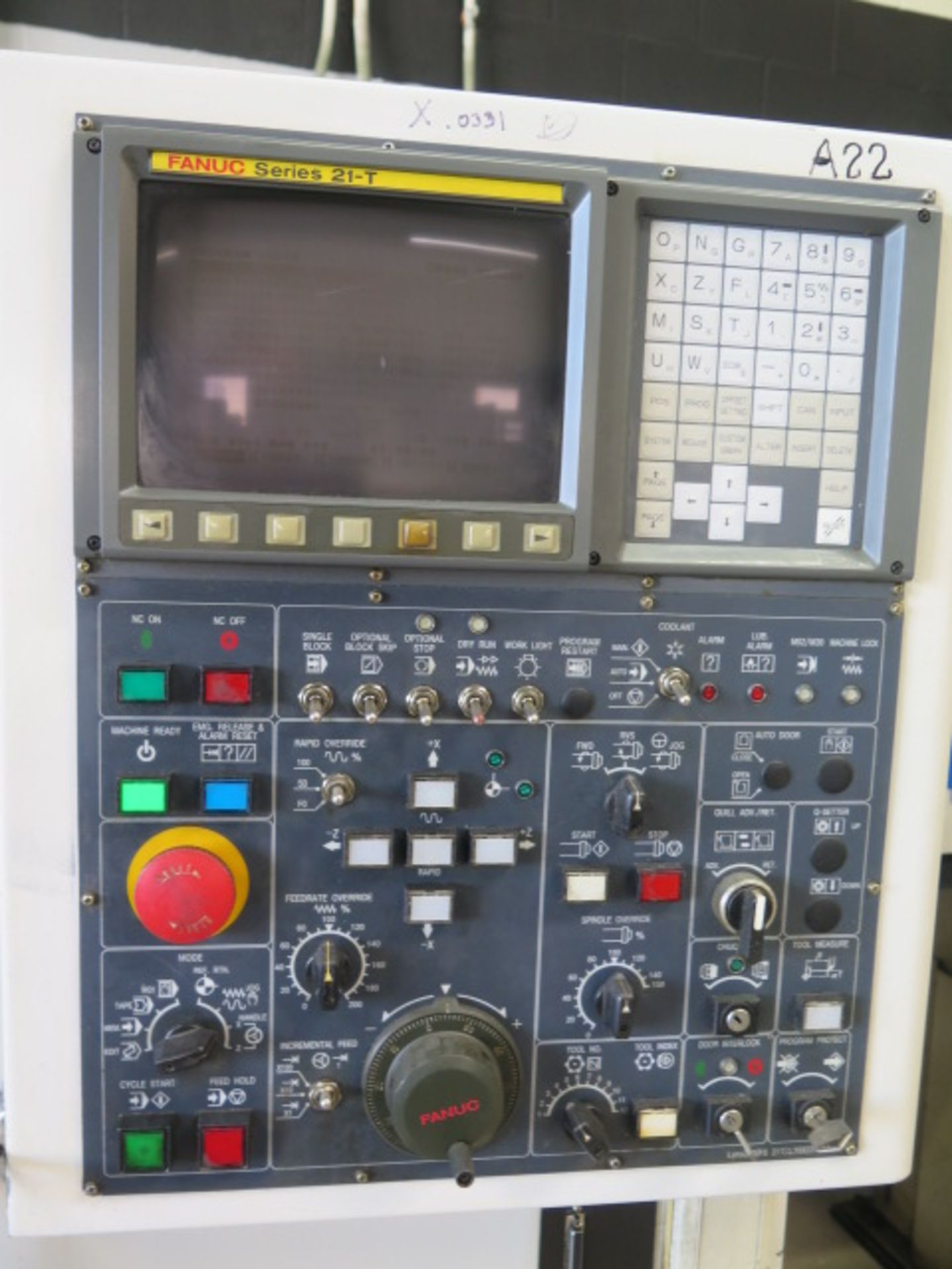 2000 Daewoo Lynx200A CNC Turning Center s/n L2001342 w/ Fanuc Series 21-T Controls, Tool - Image 6 of 18