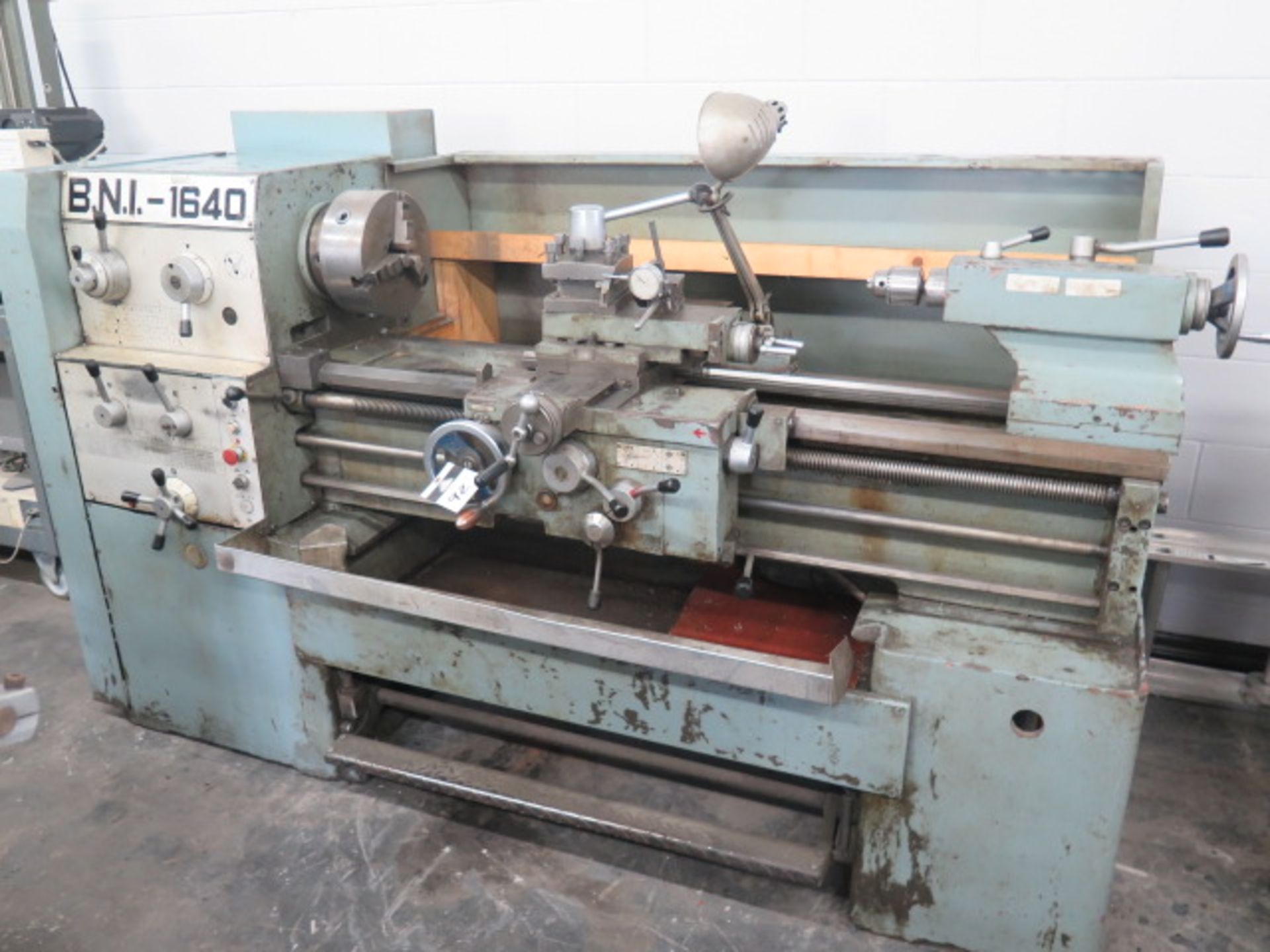 Import RNI-1640 16” x 40” Geared Head Gap Bed Lathe s/n 936729 w/ 22-1800 RPM, Inch/mm Threading,