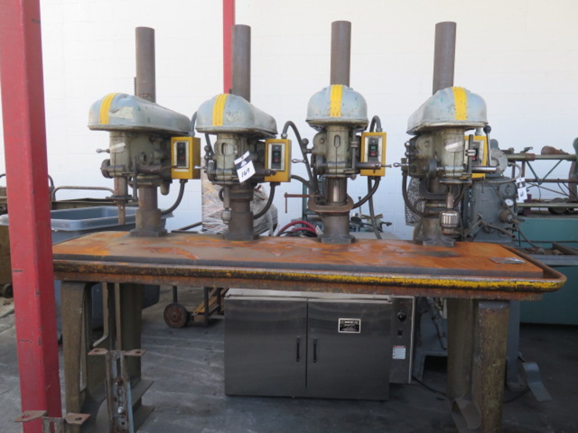 4-Head Gang Drill Press