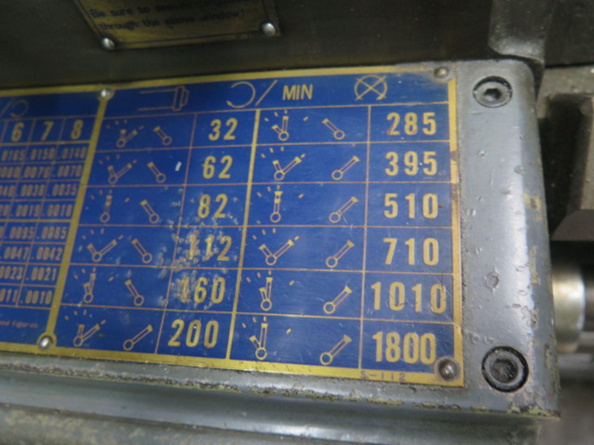 Mori Seiki MS-850G 16” x 36” Geared Head Gap Bed Lathe s/n 11721 w/ Acu-Rite Programmable DRO, 32- - Image 7 of 22