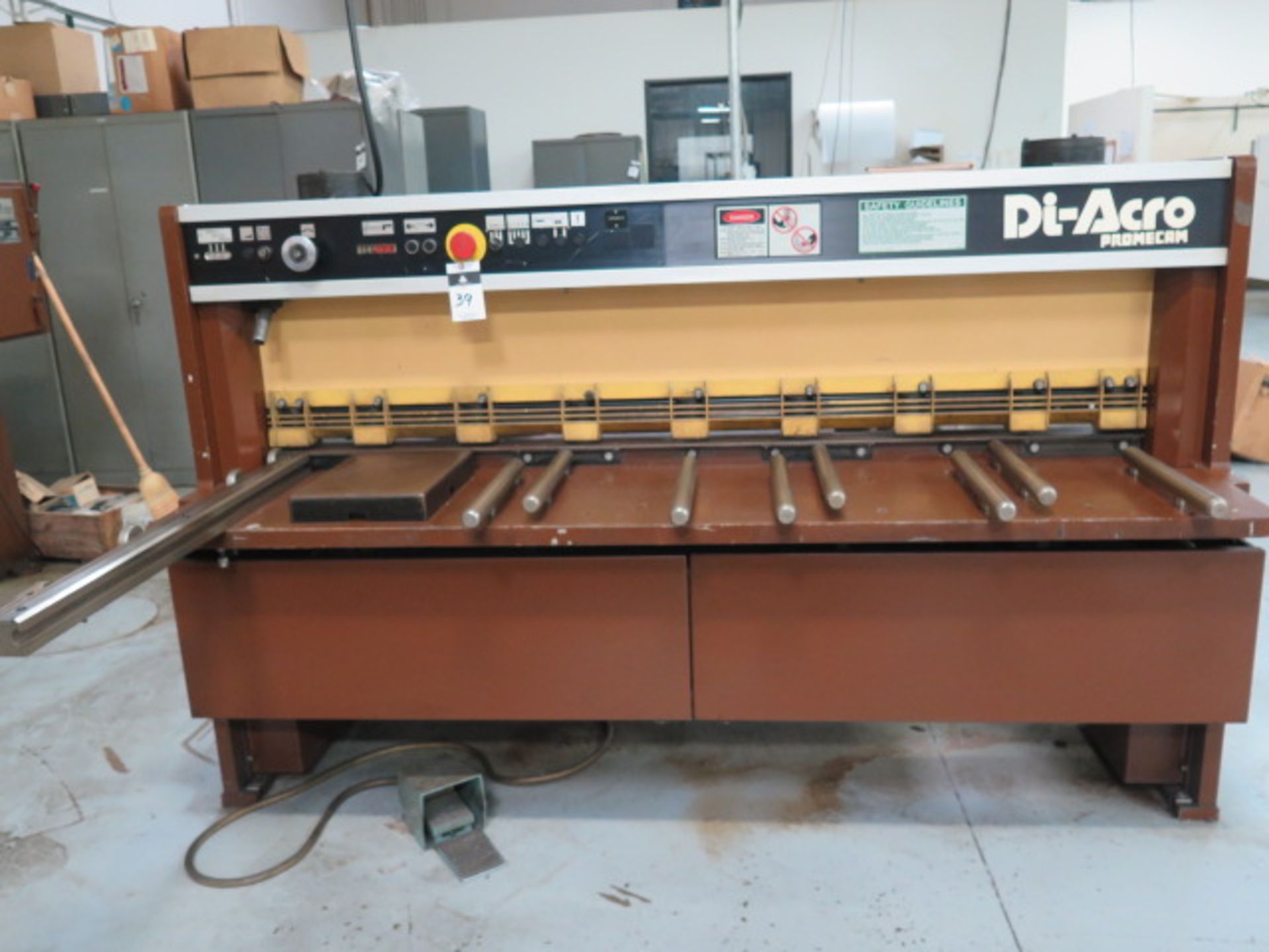 DiAcro Promecam GTH420 78” Shear s/n 328 w/ Dial Back Gauge, 47” Sq Arm. This Item is Sold AS IS.