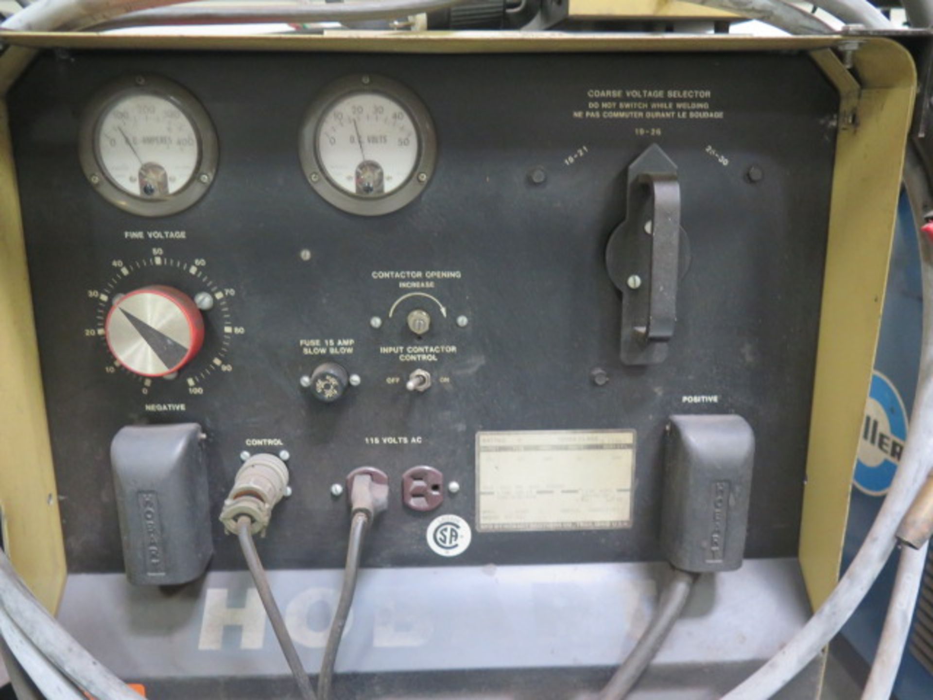 Hobart RC-301 CV-DC Arc Welding Power Source s/n 88WS11353. This Item is Sold AS IS and NO Warranty - Image 3 of 5