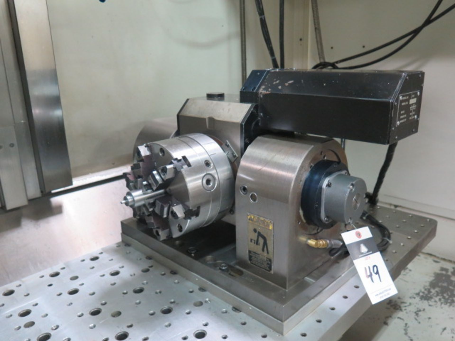 Fadal TR-65 4th-5th Axis Trunnion, w/ 8” 6-Jaw Chuck. This Item is Sold AS IS with NO Warranty.