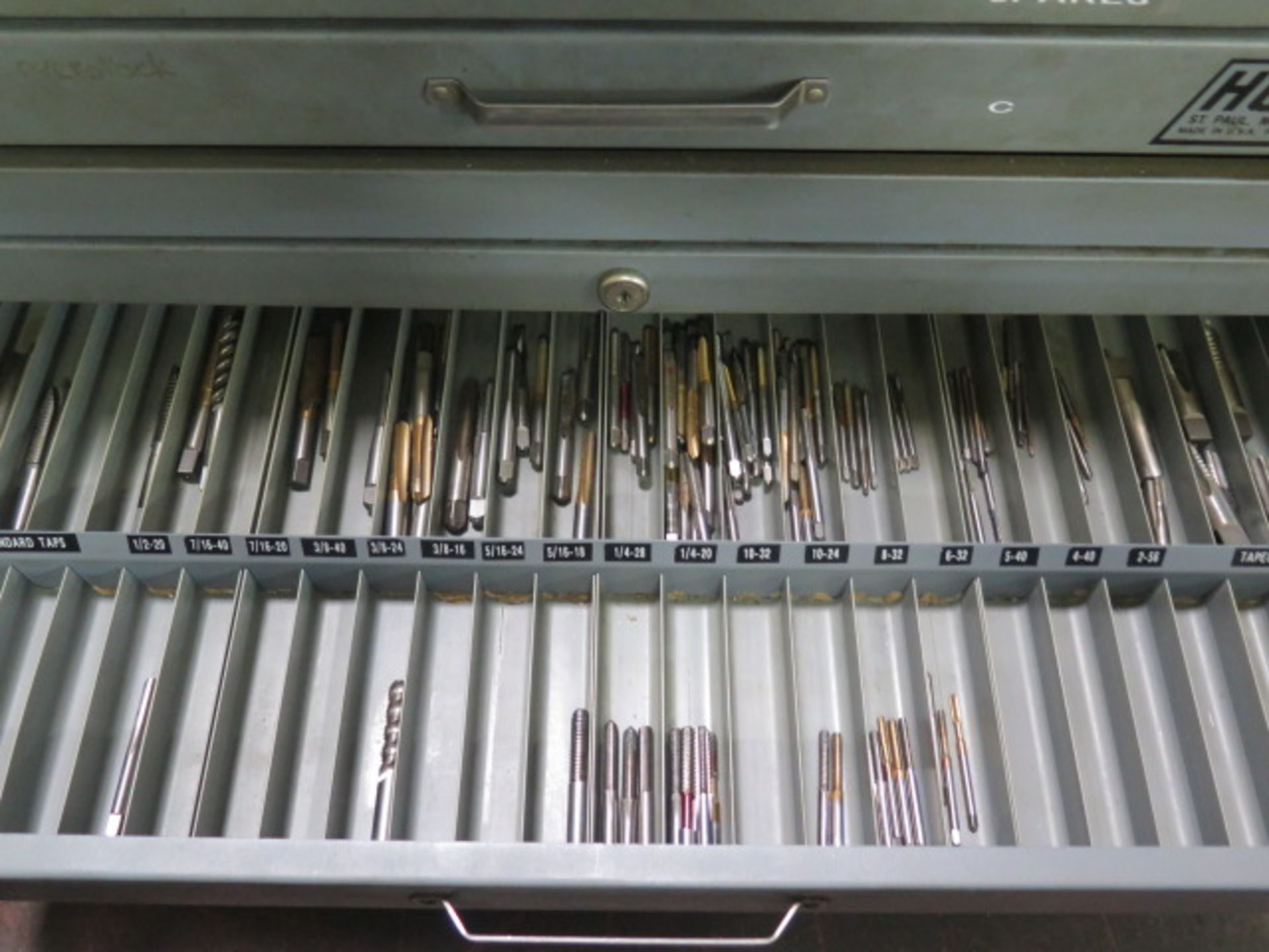 Huot Endmill Cabinets (2) w/ Endmills - Image 4 of 7