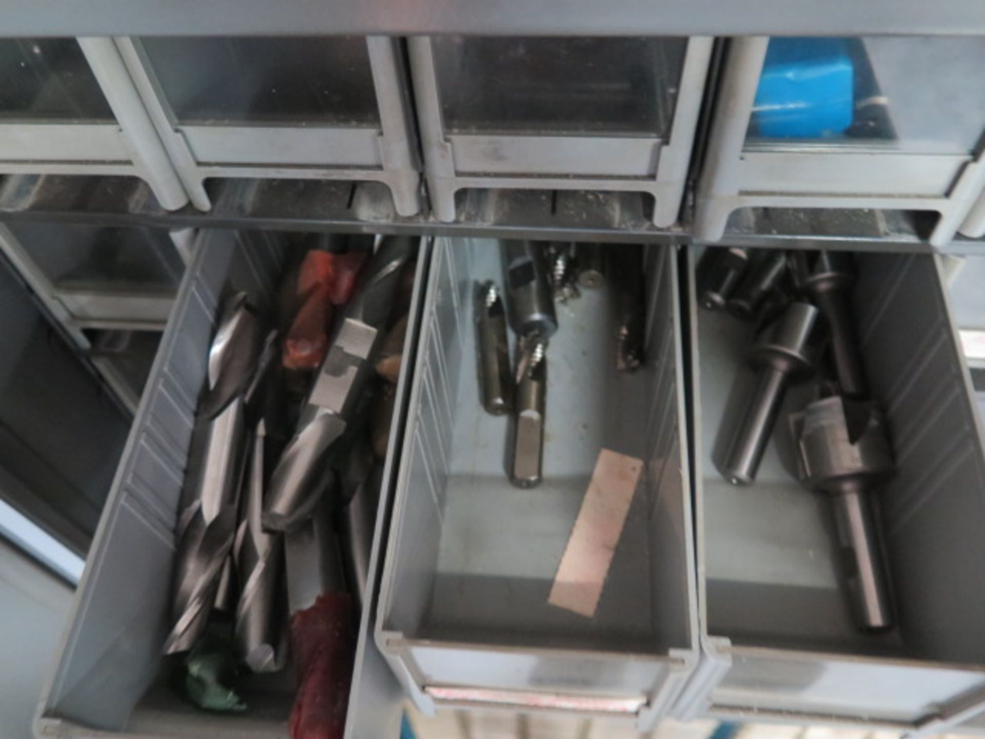Storage and Parts Cabinets w/ Endmills, Radius Cutters, Key-Slot Cutters, Slitting Saws, Center - Image 7 of 9