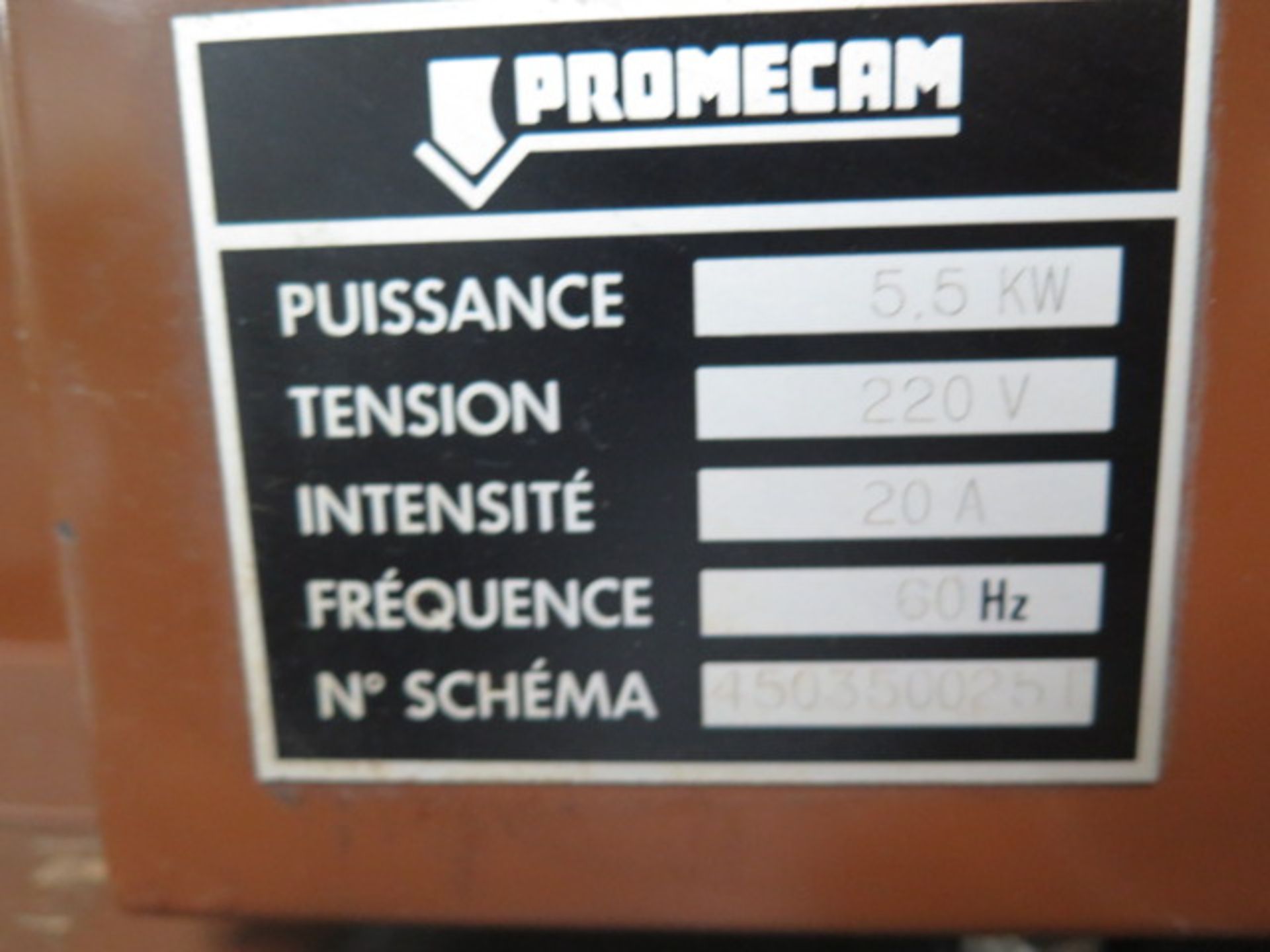 DiAcro Promecam GTH420 78” Shear s/n 328 w/ Dial Back Gauge, 47” Sq Arm. This Item is Sold AS IS. - Image 9 of 10