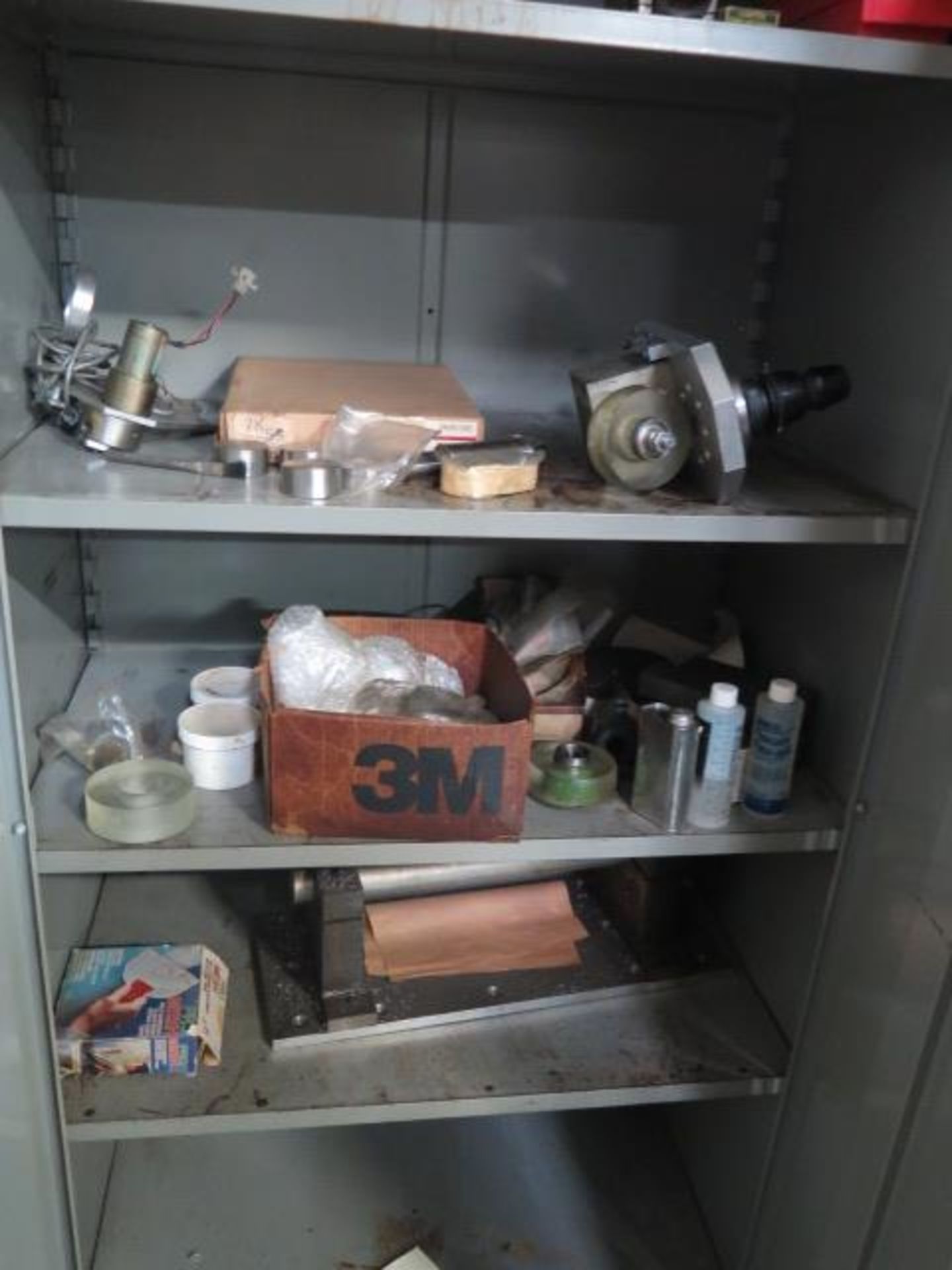 Storage Cabinets (4) w/ Misc Machine Parts - Image 7 of 7