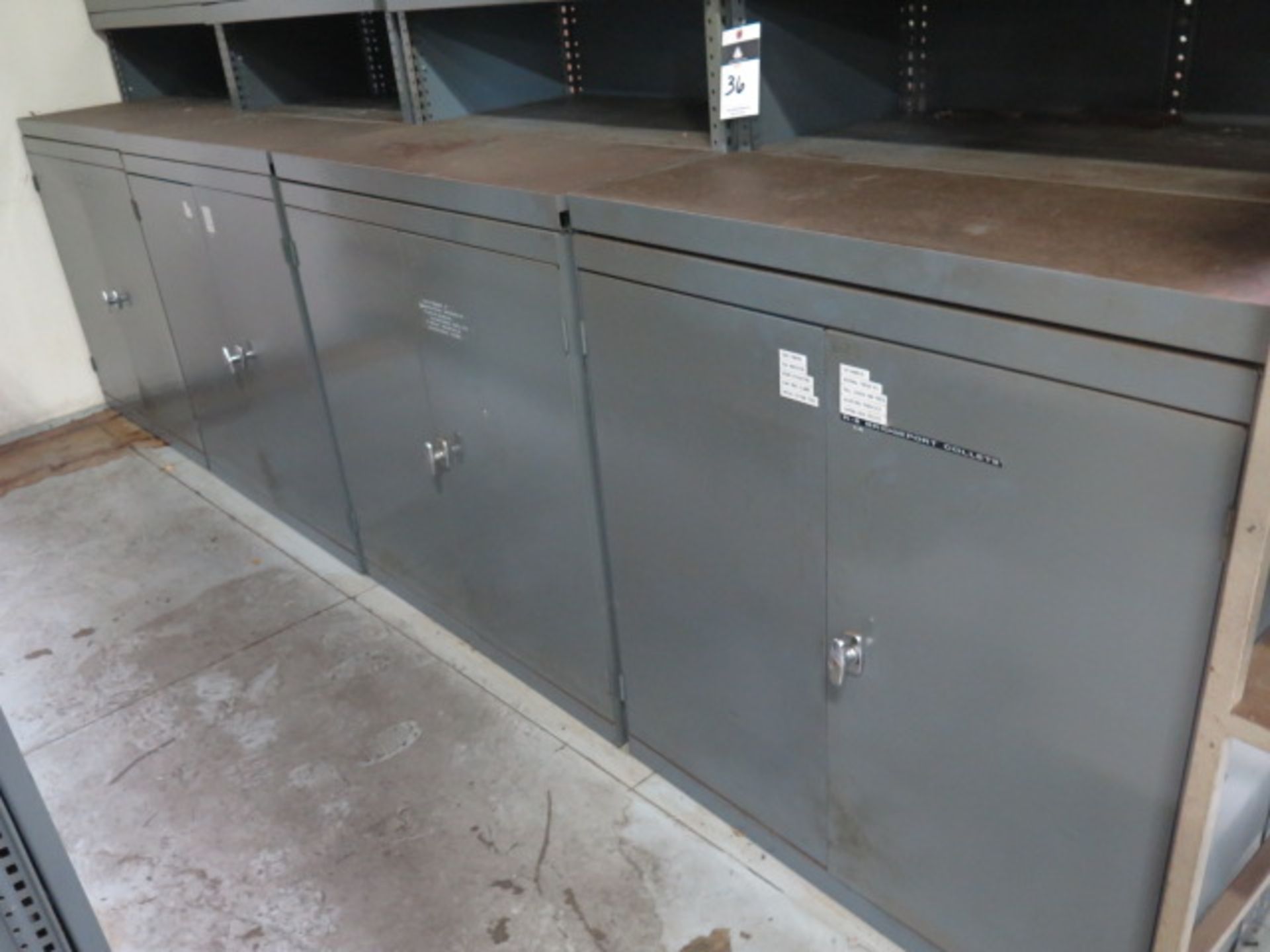 Storage Cabinets (4) w/ Misc - Image 3 of 6