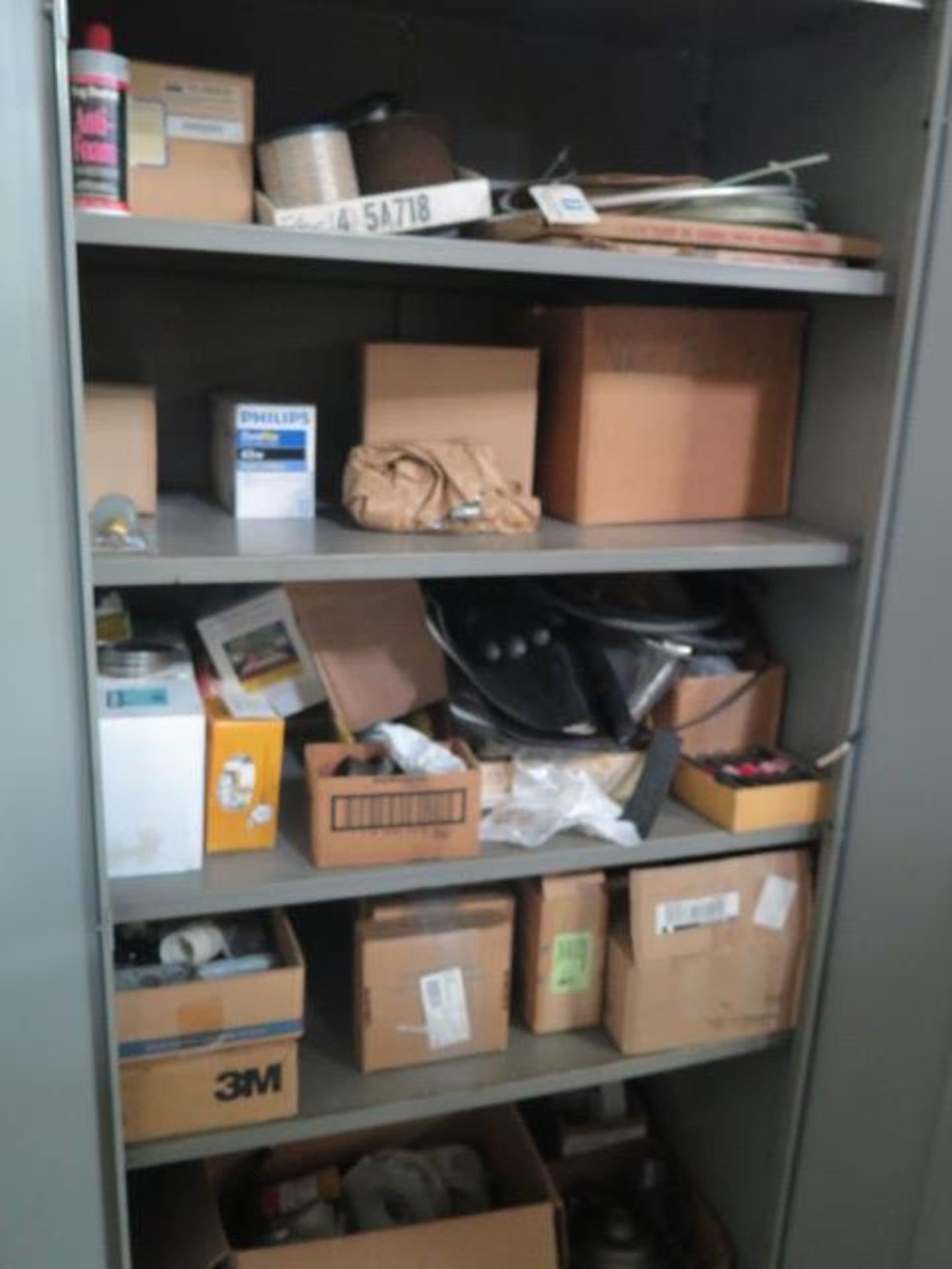 Storage Cabinets (4) w/ Misc Machine Parts - Image 2 of 7