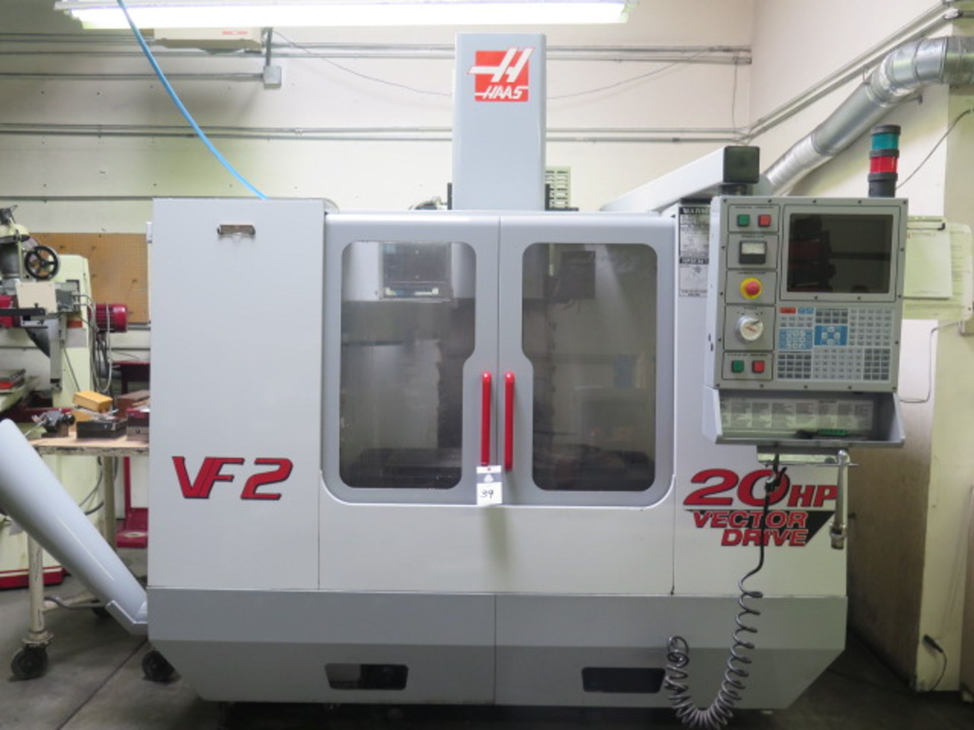 2000 Haas VF-2 4-Axis CNC Vertical Machining Center s/n 23100 w/ Haas Controls, 20-Station ATC,