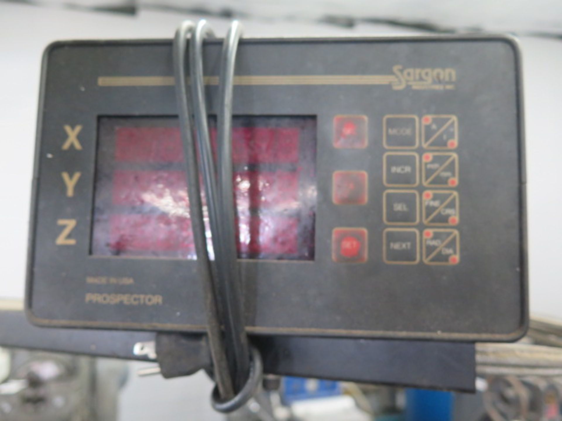 Acra AM-3 Vertical Mill s/n 961819 w/ Sargon 3-Axis DRO, 3Hp Motor, 60-4200 Dial RPM, Sold AS IS - Image 7 of 13