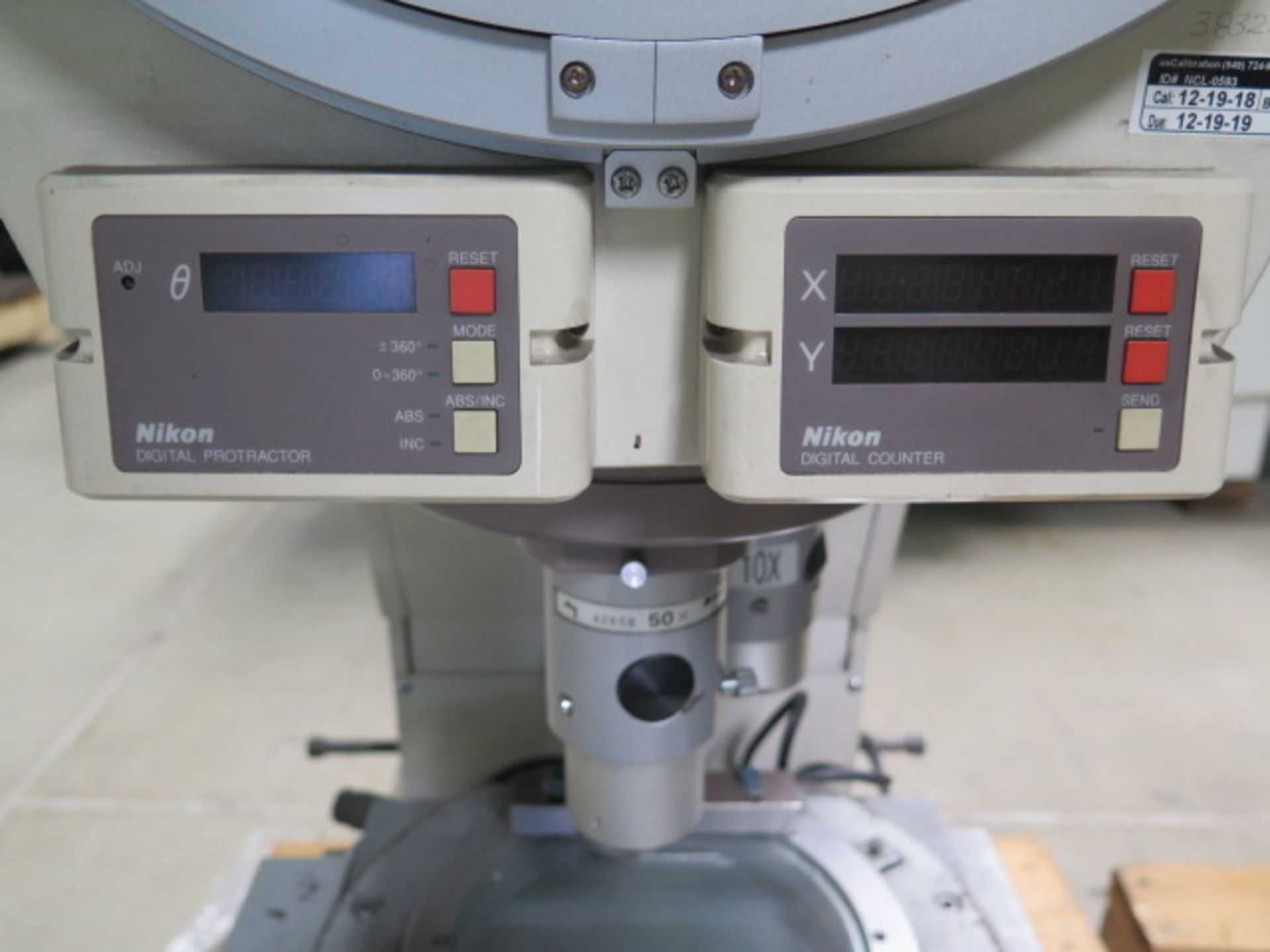 Nikon V-12B 12” Optical Comparator w/ Dig X”,“Y” and Angular Readouts, Sold As IS - Image 4 of 8