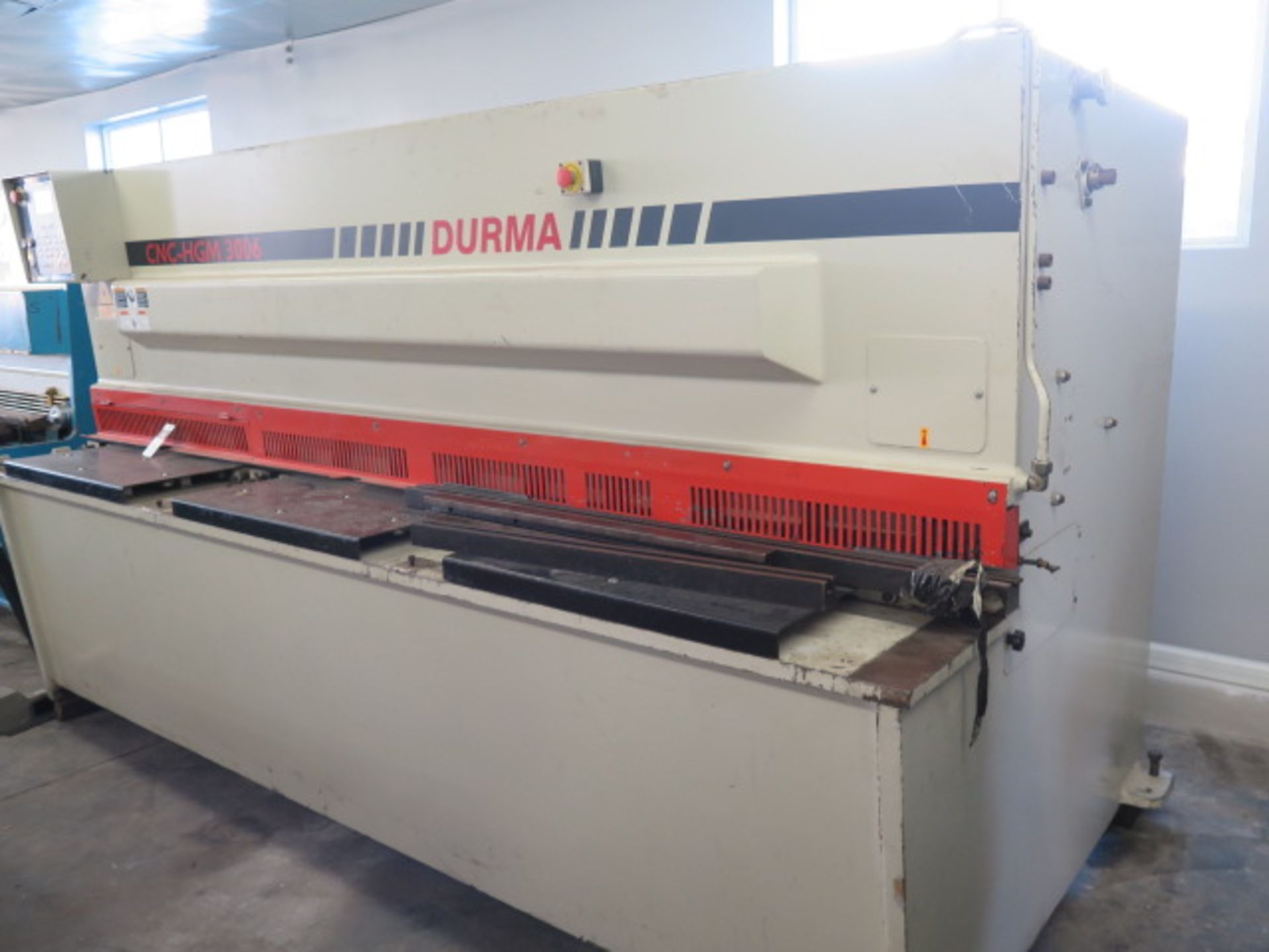 2002 Durma CNC HGM3006 10’ x .236” Hydraulic Power Shear, Control Needs Repair, Sold AS IS - Image 2 of 11