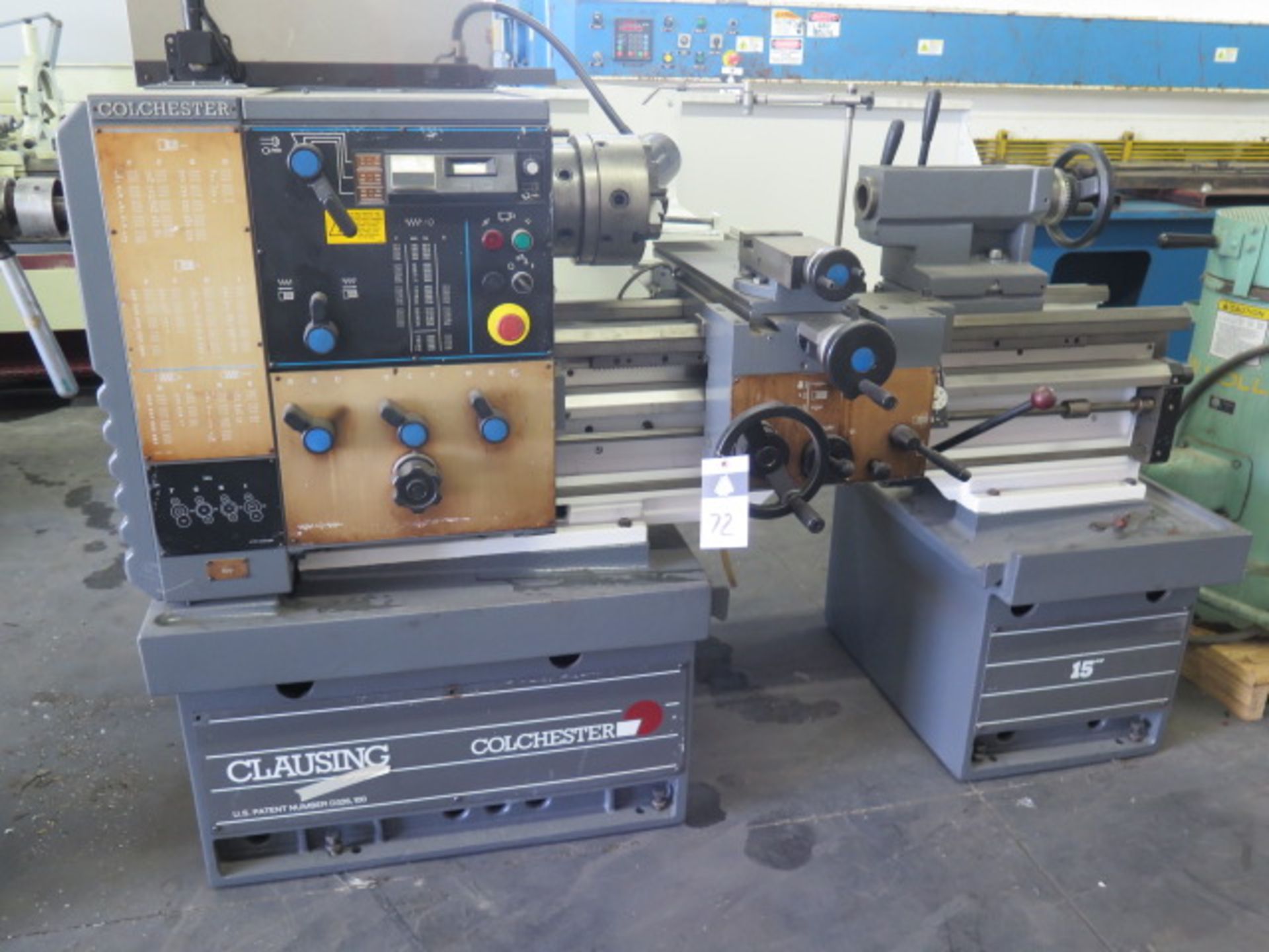 Clausing Colchester 15” x 24” Lathe s/n VT0656-791 w/ Acu-Rite Turn Mate DRO, 15-2500, SOLD AS IS. - Image 2 of 14