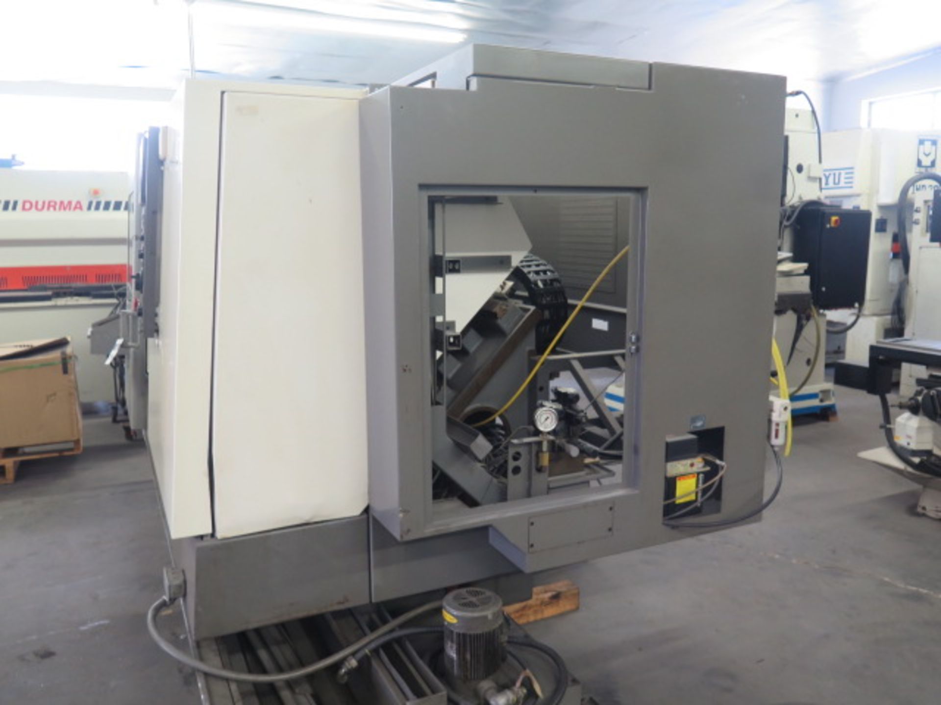 2006 WhaCheon Cutex 240 Twin Spindle CNC Turning Center s/n M027354A7LD w/ Fanuc 0i-TC Sold AS IS - Image 13 of 16