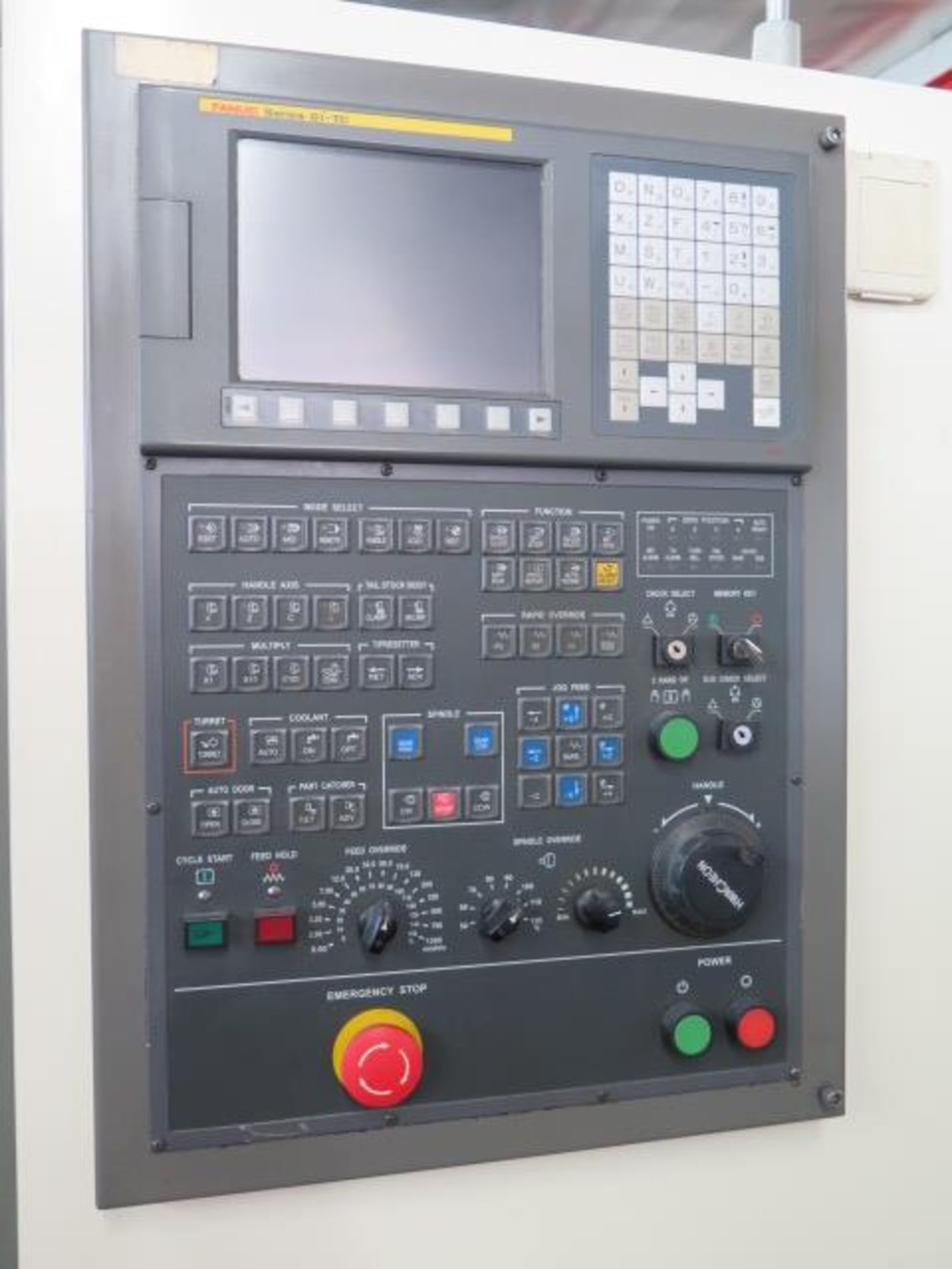 2006 WhaCheon Cutex 240 Twin Spindle CNC Turning Center s/n M027354A7LD w/ Fanuc 0i-TC Sold AS IS - Image 5 of 16