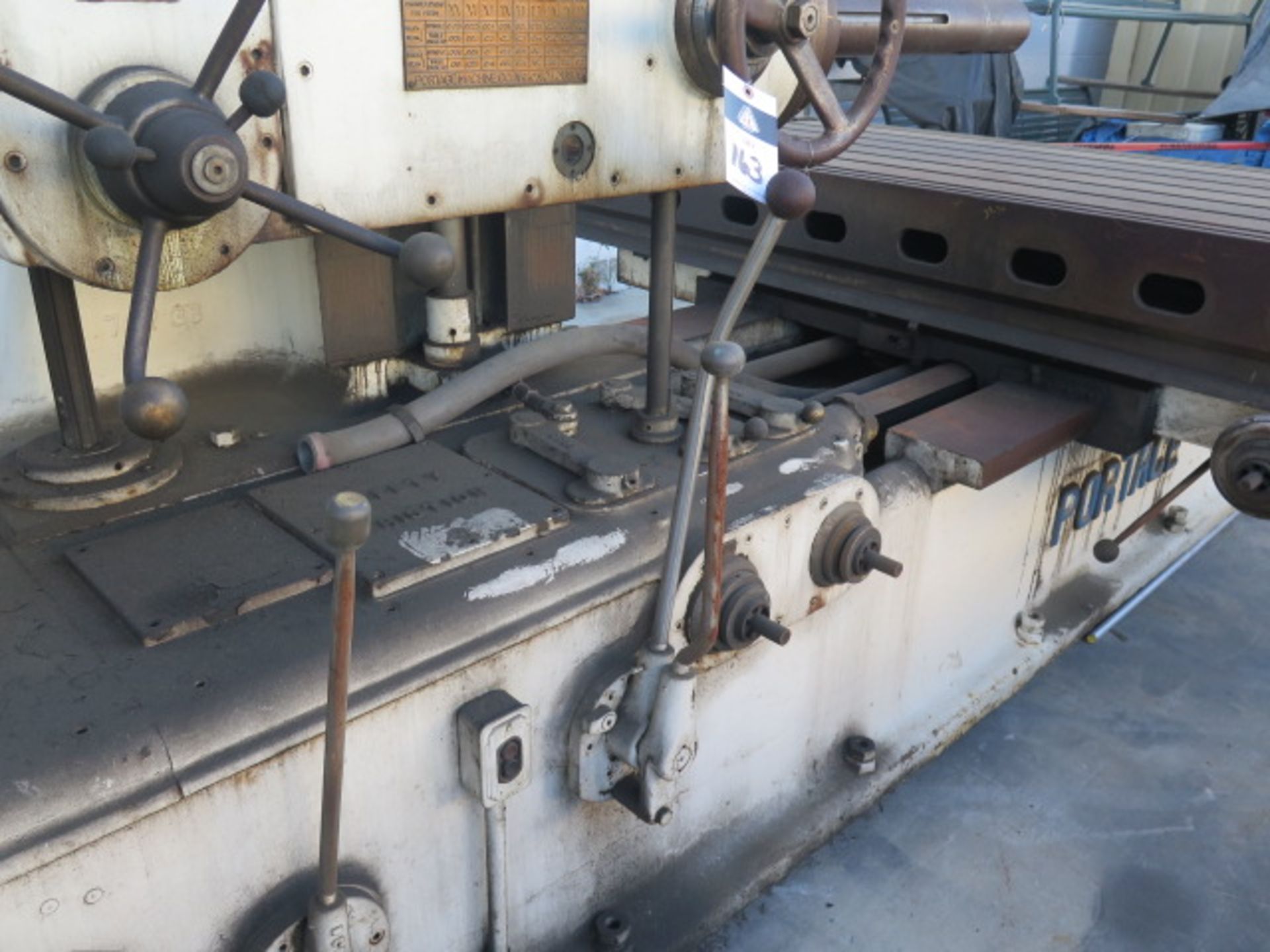 Portage Machine Co. Horizontal Boring Mill w/ 17-611 Geared RPM, Power Feeds, 4''. SOLD AS IS - Image 8 of 12