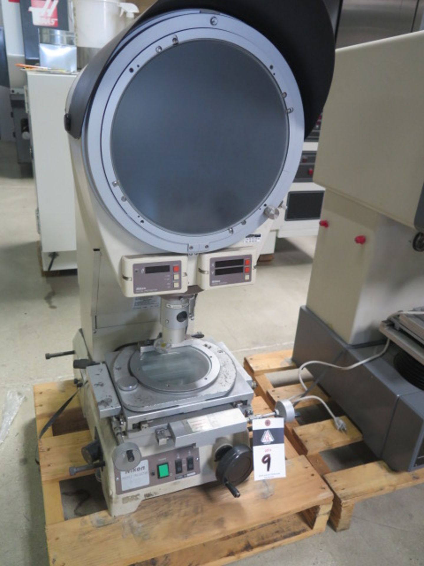 Nikon V-12B 12” Optical Comparator w/ Dig X”,“Y” and Angular Readouts, Sold As IS