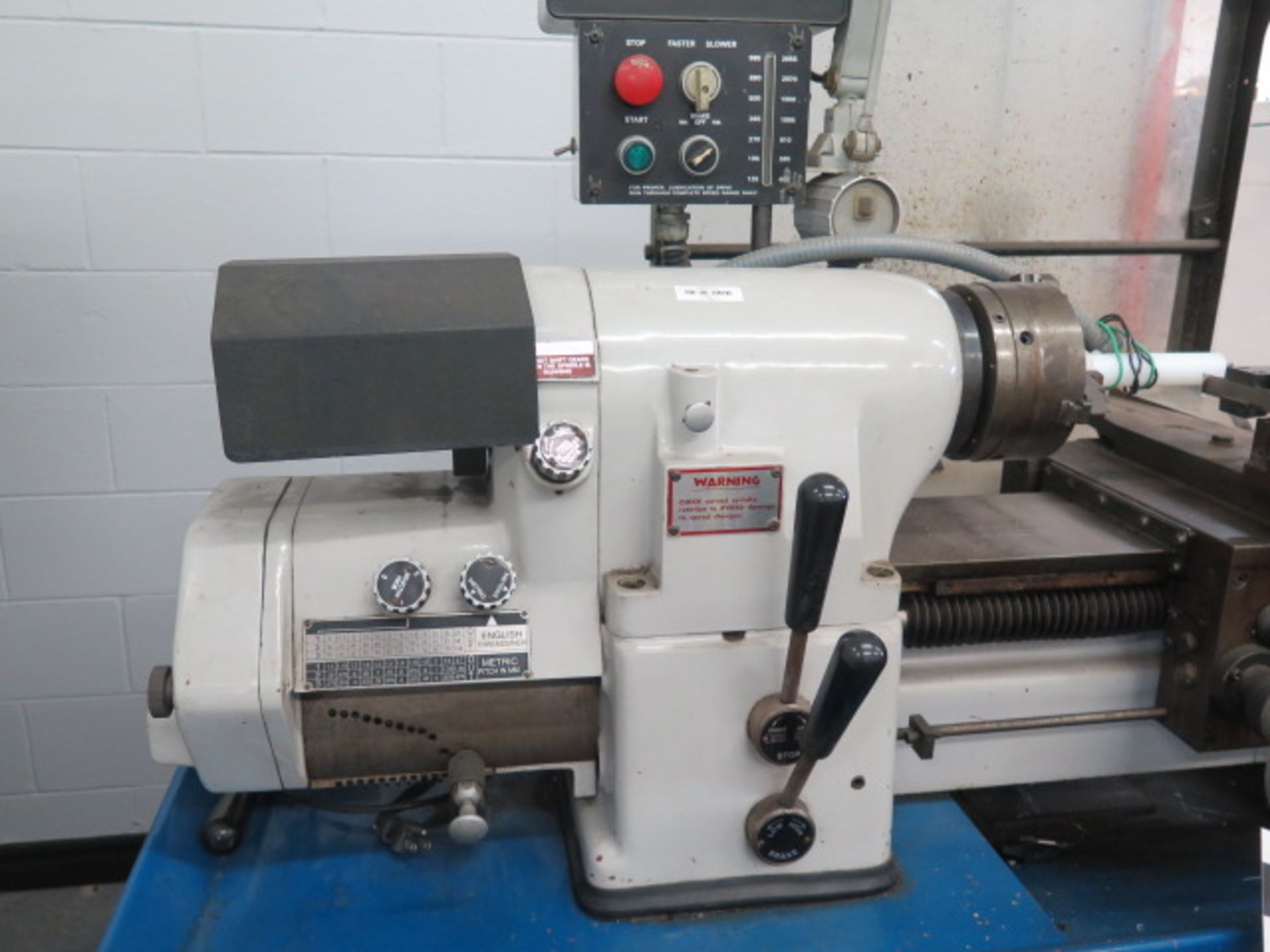 1998 Ganesh HCL-618SP Tool Room Lathe s/n 7510 w/ DRO, 135-2955 Adjustable RPM, Inch/mm, Sold AS IS - Image 6 of 23