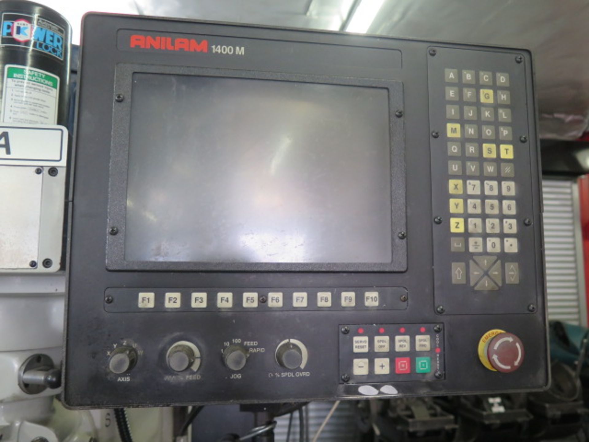 Mega 2-Axis CNC Vert Mill w/ Anilam 1400M CNC Controls, 5Hp, Controlled RPM, 40-Taper, Sold AS IS - Image 5 of 14