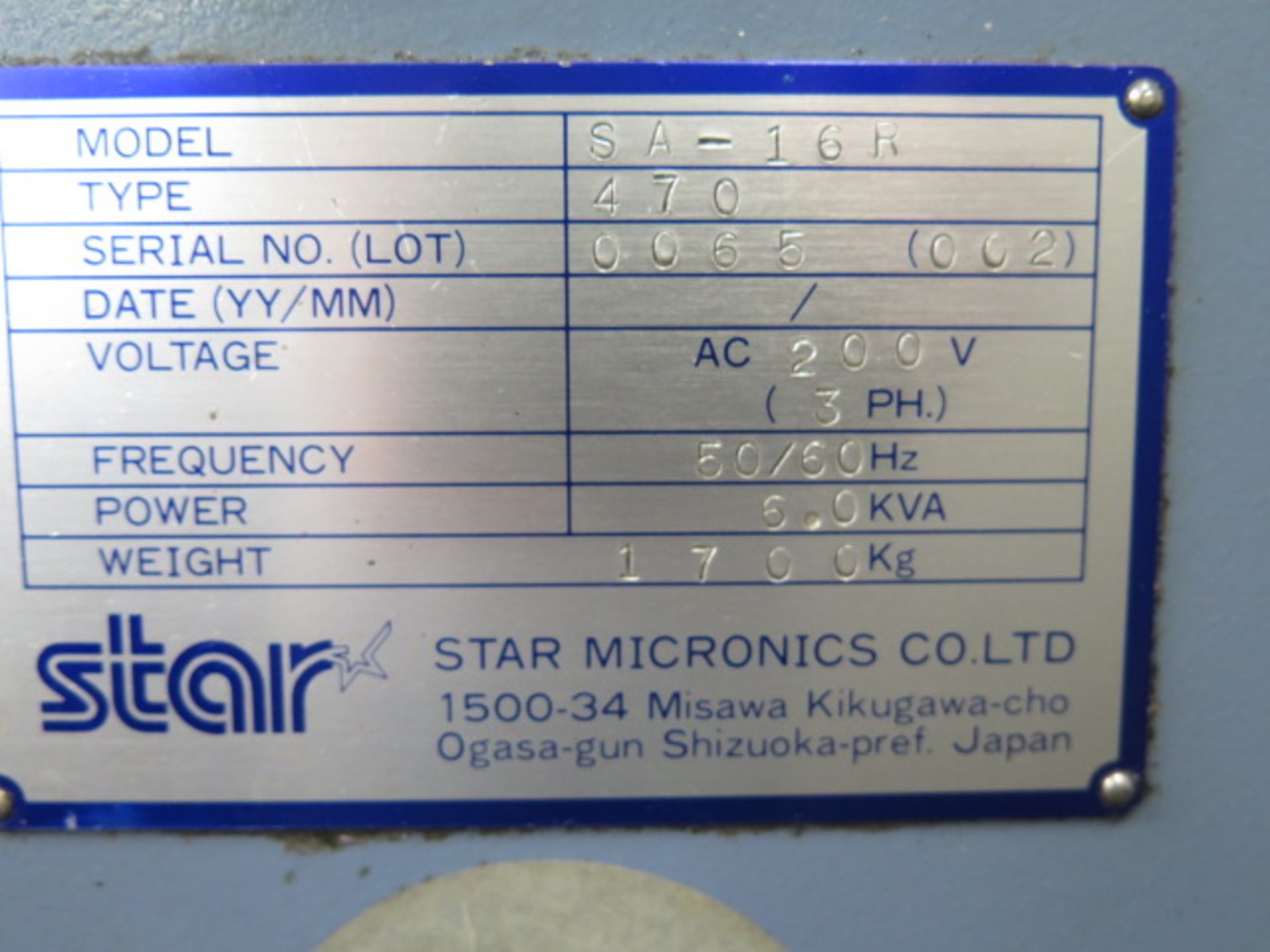 Star SA-16R Twin Spindle CNC Screw Machine s/n 0065(002) w/ Fanuc Series 18i-T Controls Sold AS IS - Image 14 of 14