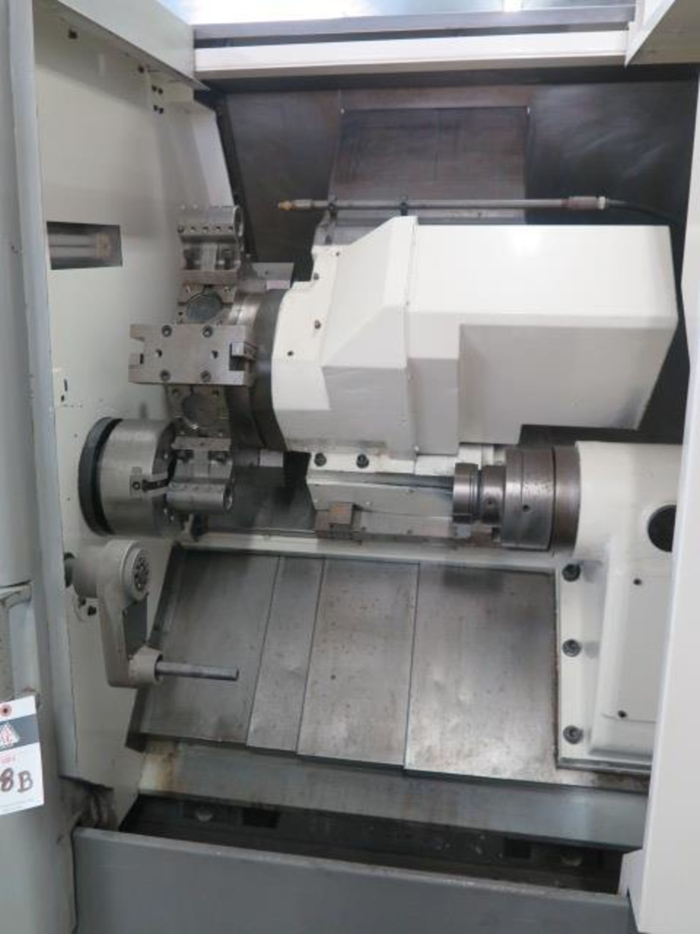 2006 WhaCheon Cutex 240 Twin Spindle CNC Turning Center s/n M027354A7LD w/ Fanuc 0i-TC Sold AS IS - Image 7 of 16