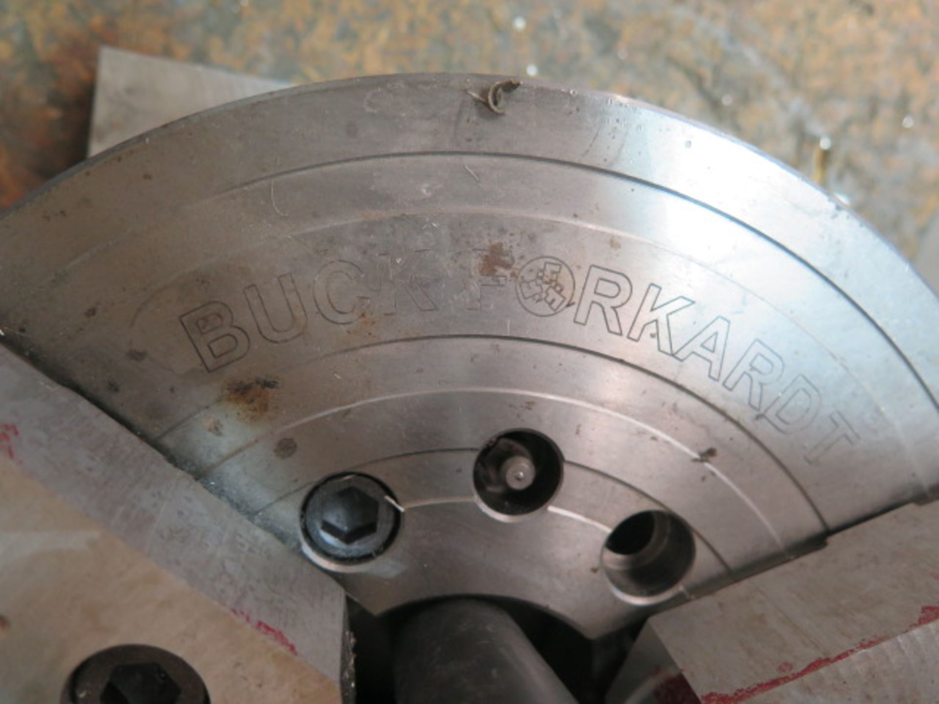 Buck 10" 3-Jaw Chuck w/ Adaptor Plate - Image 3 of 3