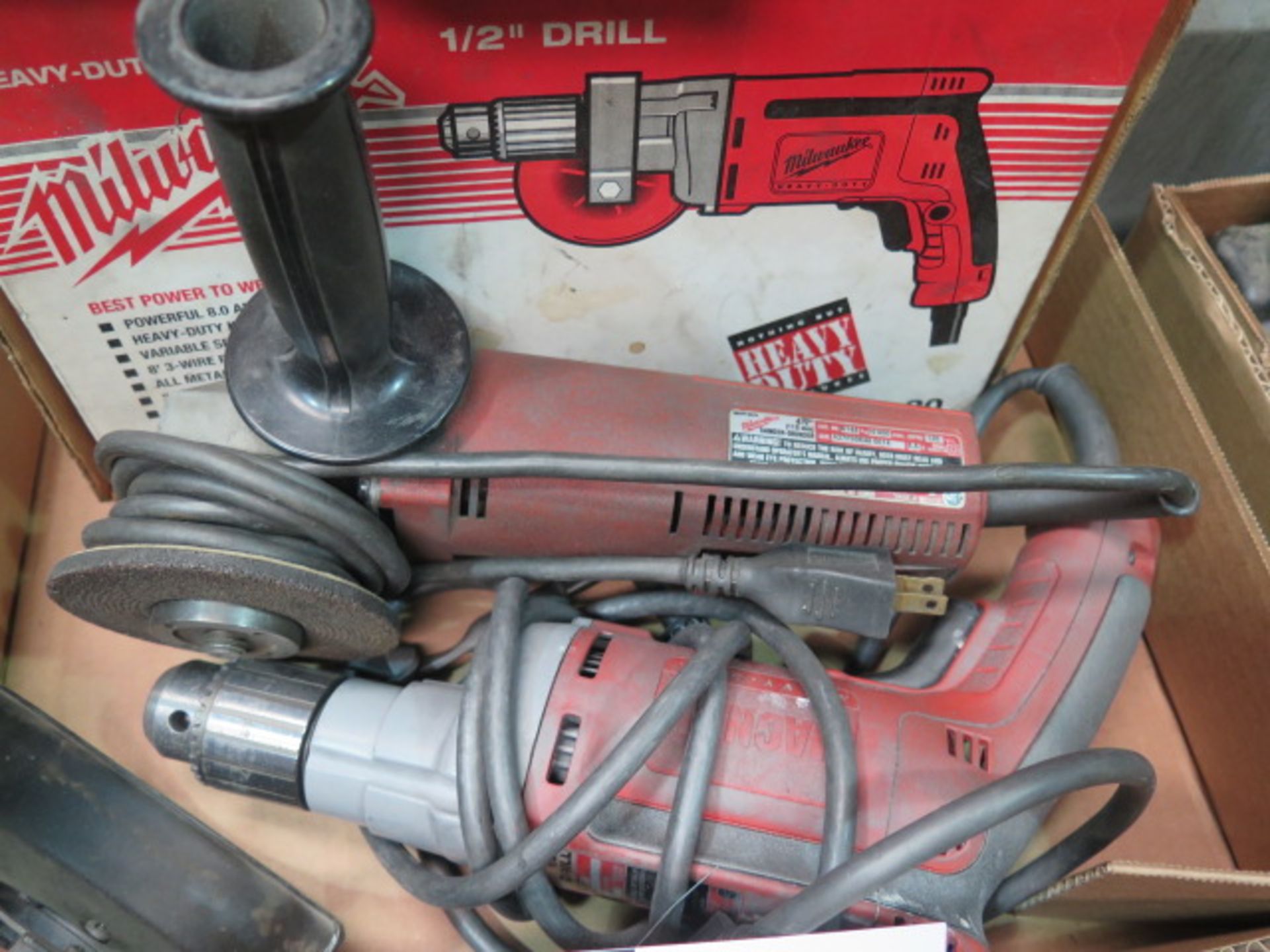 Milwaukee Drill and Angle Grinder, SOLD AS IS AND WITH NO WARRANTY - Image 2 of 2