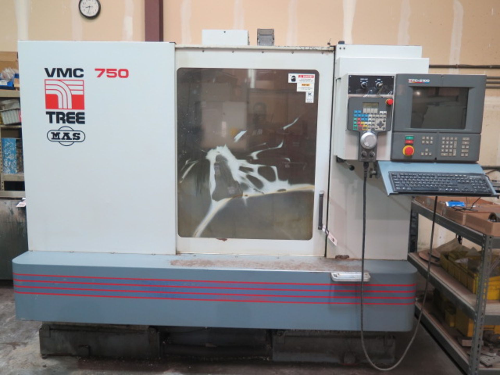 Tree / MAS VMC750 CNC Vertical Machining Center s/n 985961201 w/ Tree PC-2100 Controls, SOLD AS IS