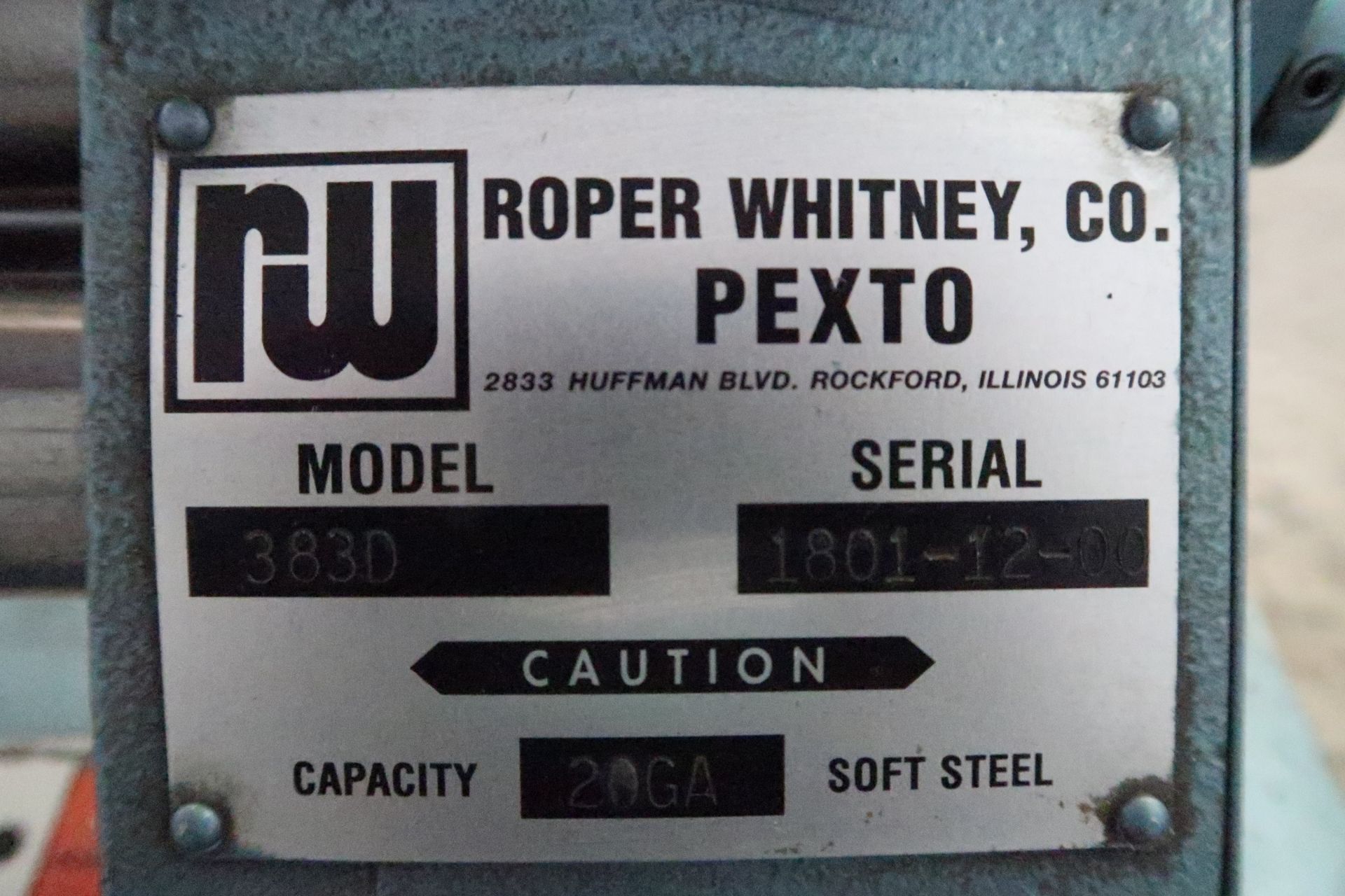 2000 Pexto 383D Slip Roller 20 GA., 2” x 24”. This Item is Sold AS Is and with No Warranty. - Image 6 of 6