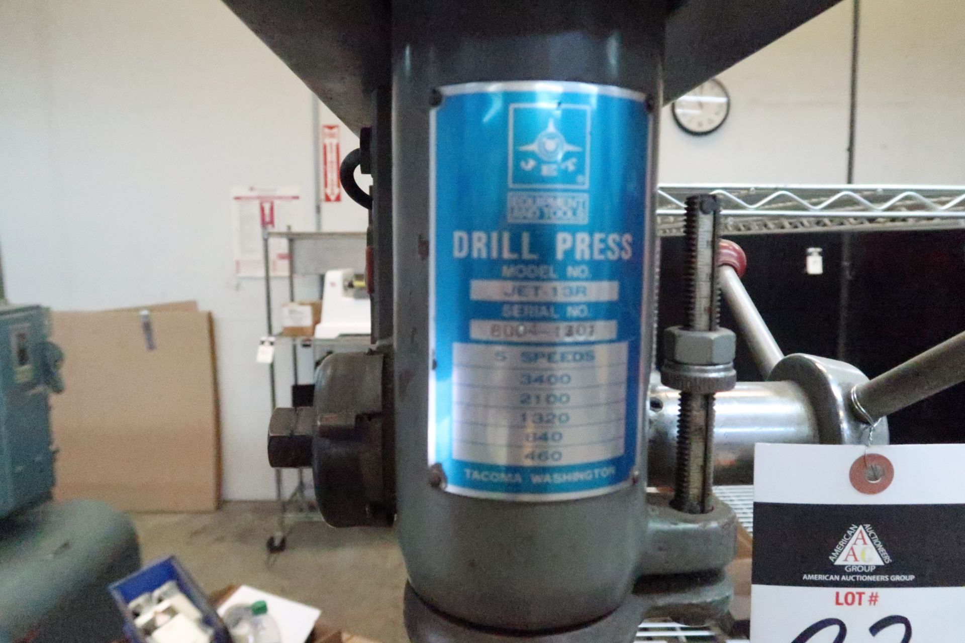 Jet Table top Drill Press s/n 8004-1301. This Item is Sold AS IS with NO Warranty Applied. - Image 3 of 3