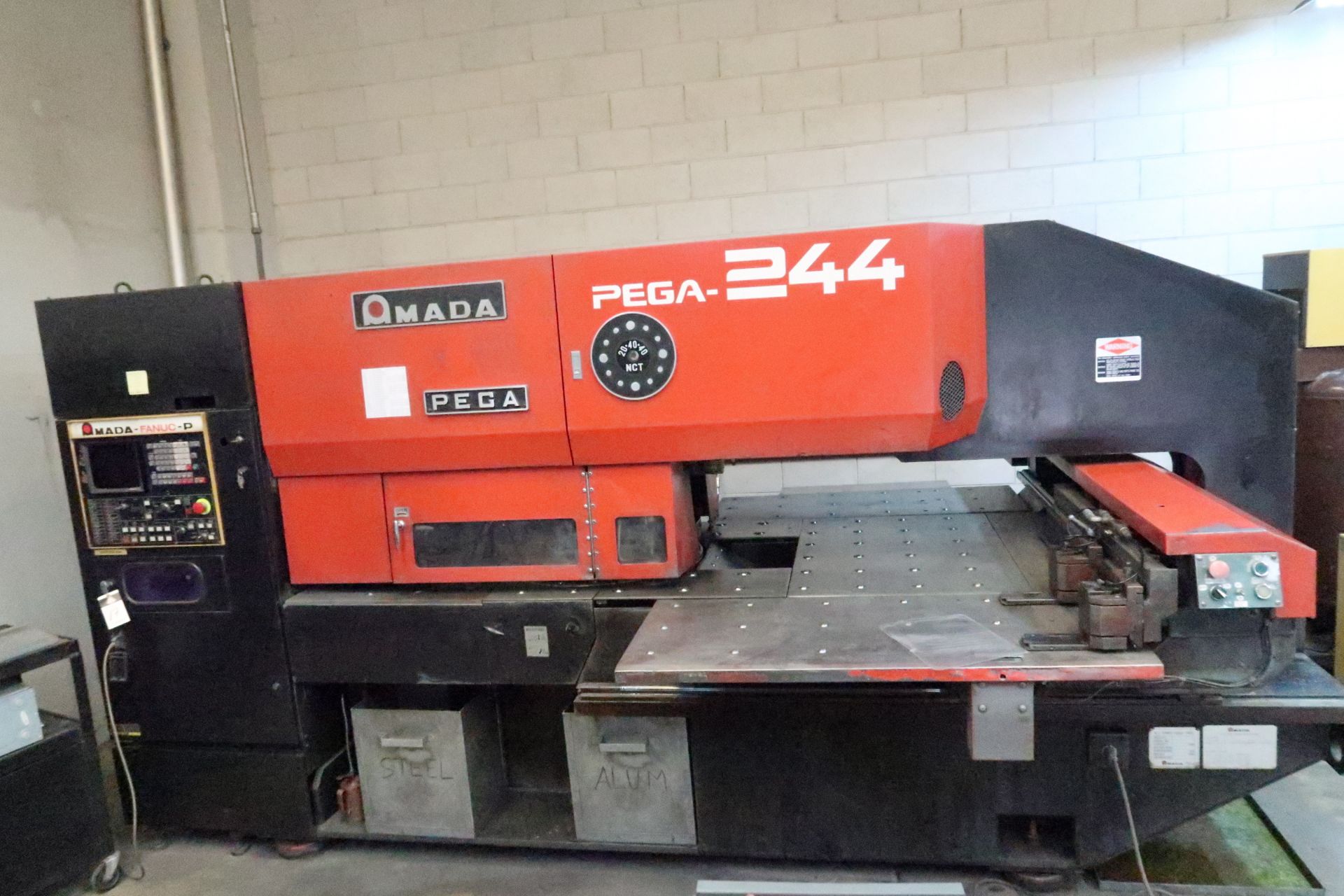 1986 Amada PEGA 244 CNC Punch, Thick turret, 20 stations (2) auto index. This Item is Sold AS IS. - Image 2 of 13