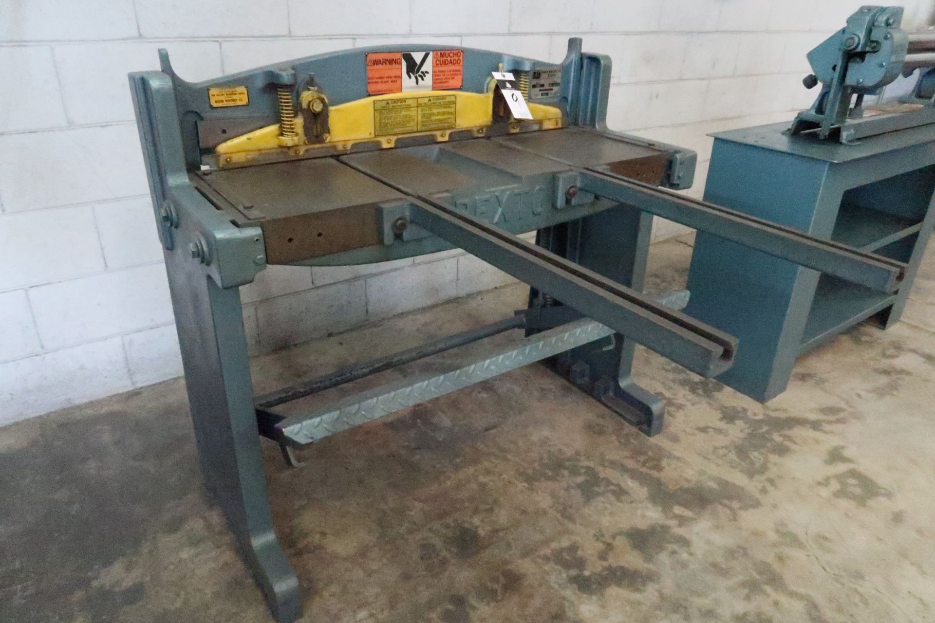 2000 Roper Whitney / Pexto Foot Shear 16 GA. X 36”. This item is Sold AS Is and with No Warranty - Image 2 of 6