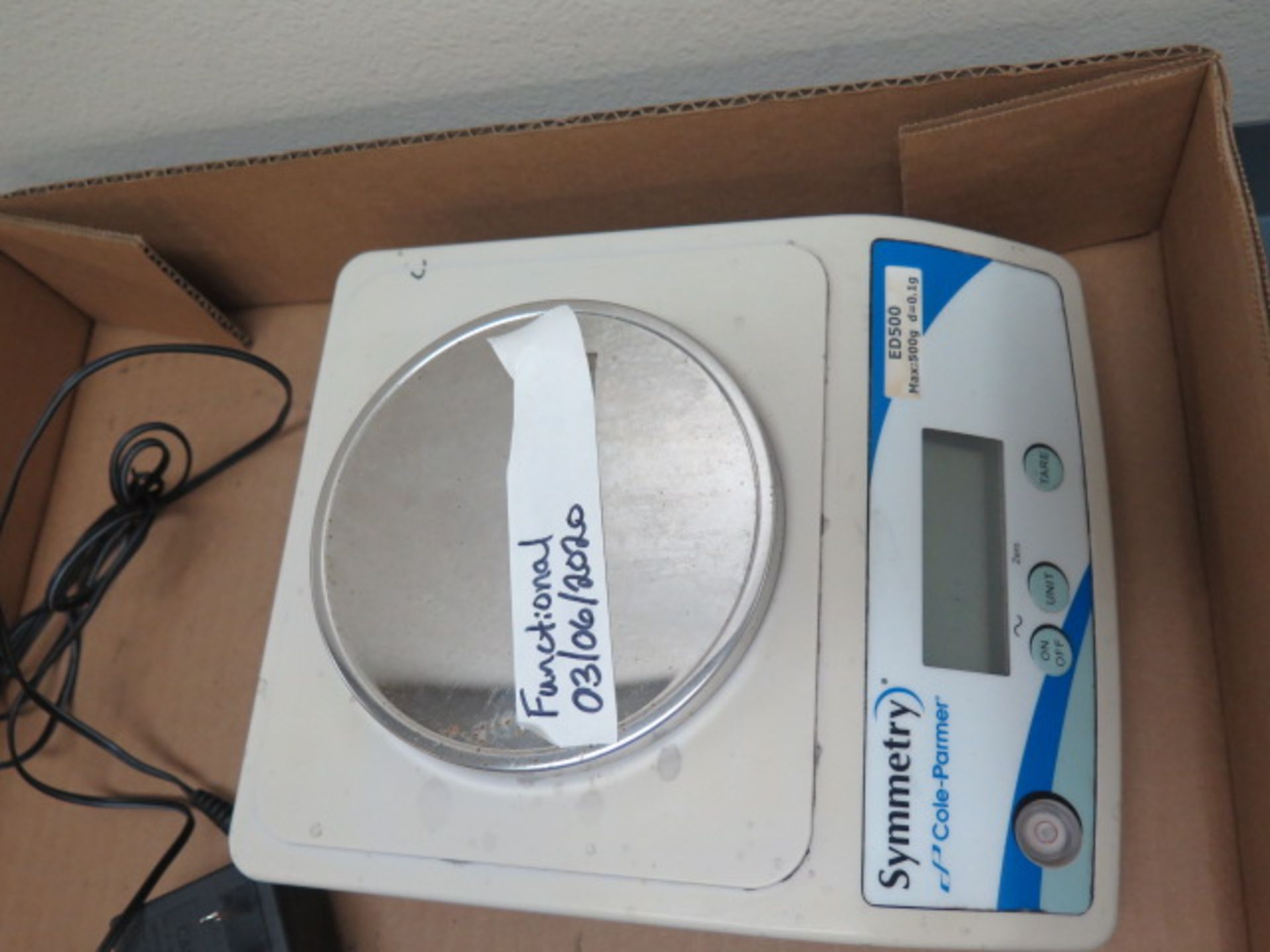 Cole-Parmer Symmetry ED500 500g Digital Scale to 0.1g - Image 2 of 3
