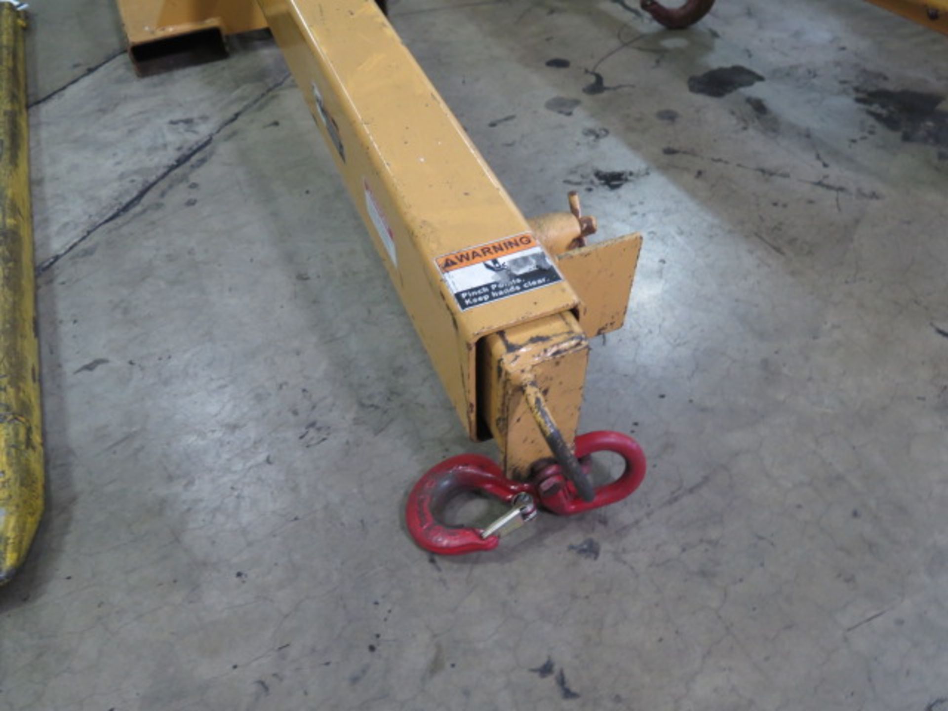 Caldwell PB-40 4000 Lb Forklift Jib Attachment s/n 47-32-0000110, SOLD AS IS WITH NO WARRANTY - Image 4 of 6