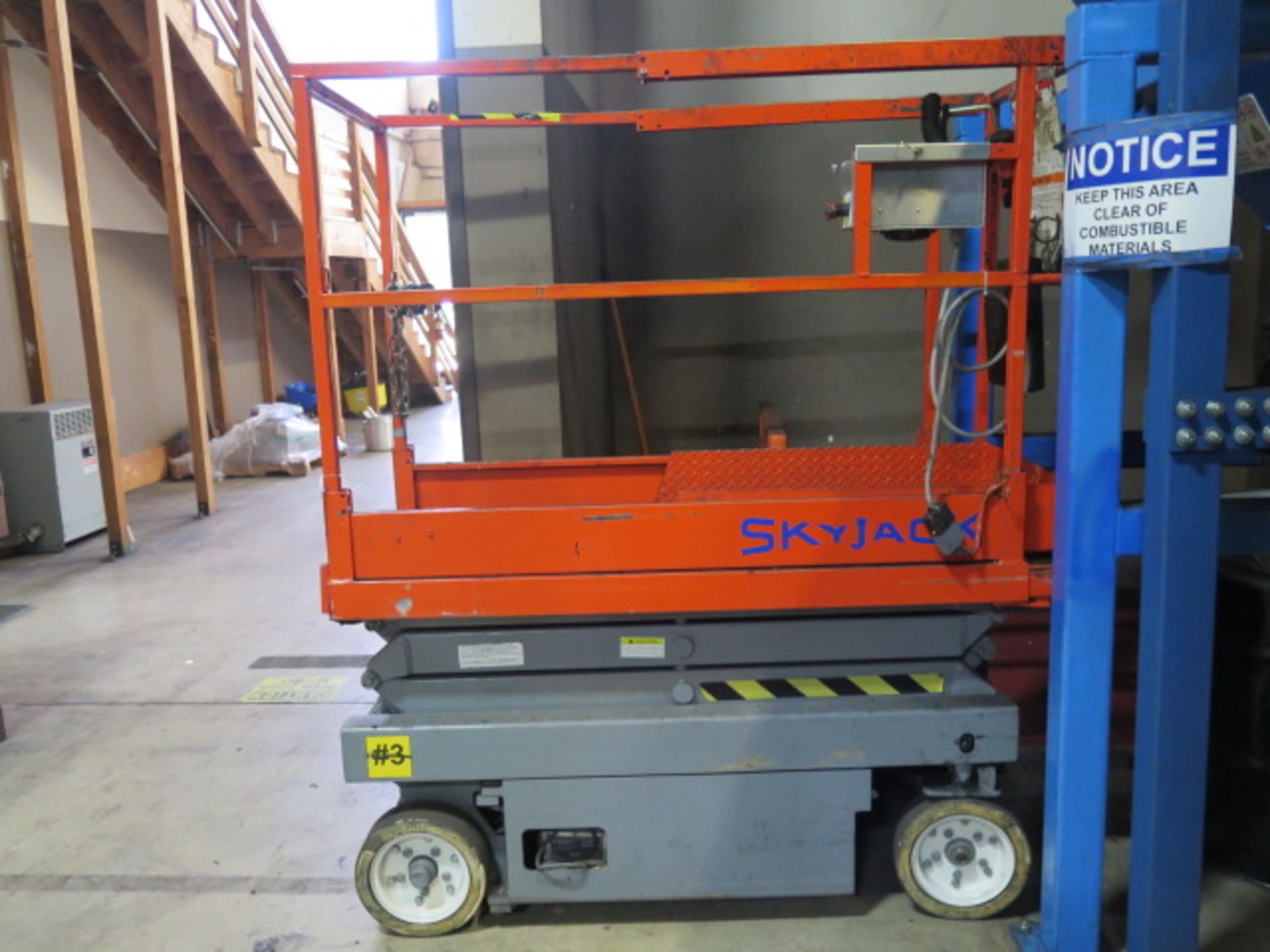 Skyjack SJM 3015 15’ Platform Scissor Lift s/n 16994, SOLD AS IS WITH NO WARRANTY - Image 3 of 7