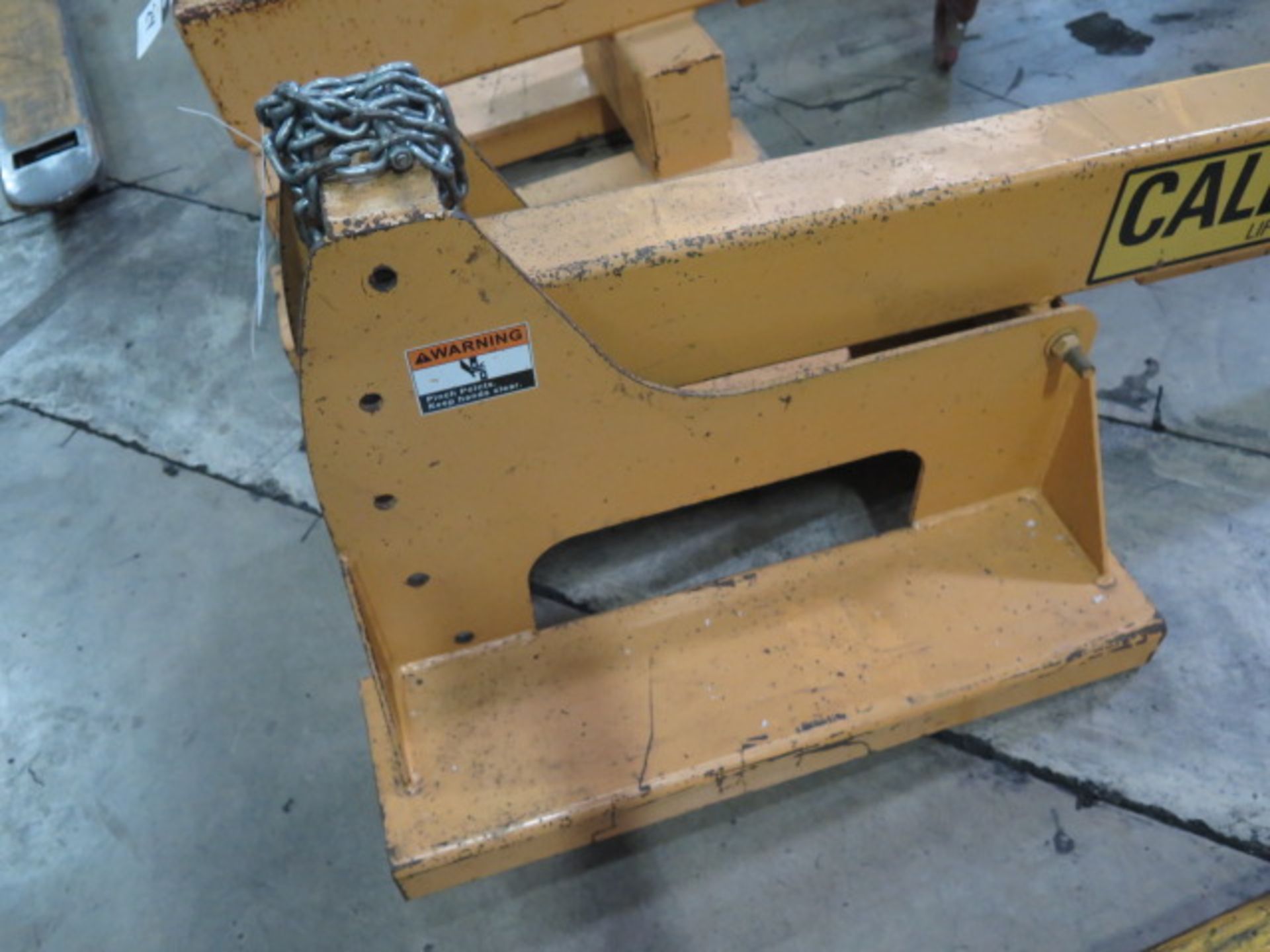 Caldwell PB-40 4000 Lb Forklift Jib Attachment s/n 47-32-0000110, SOLD AS IS WITH NO WARRANTY - Image 3 of 6