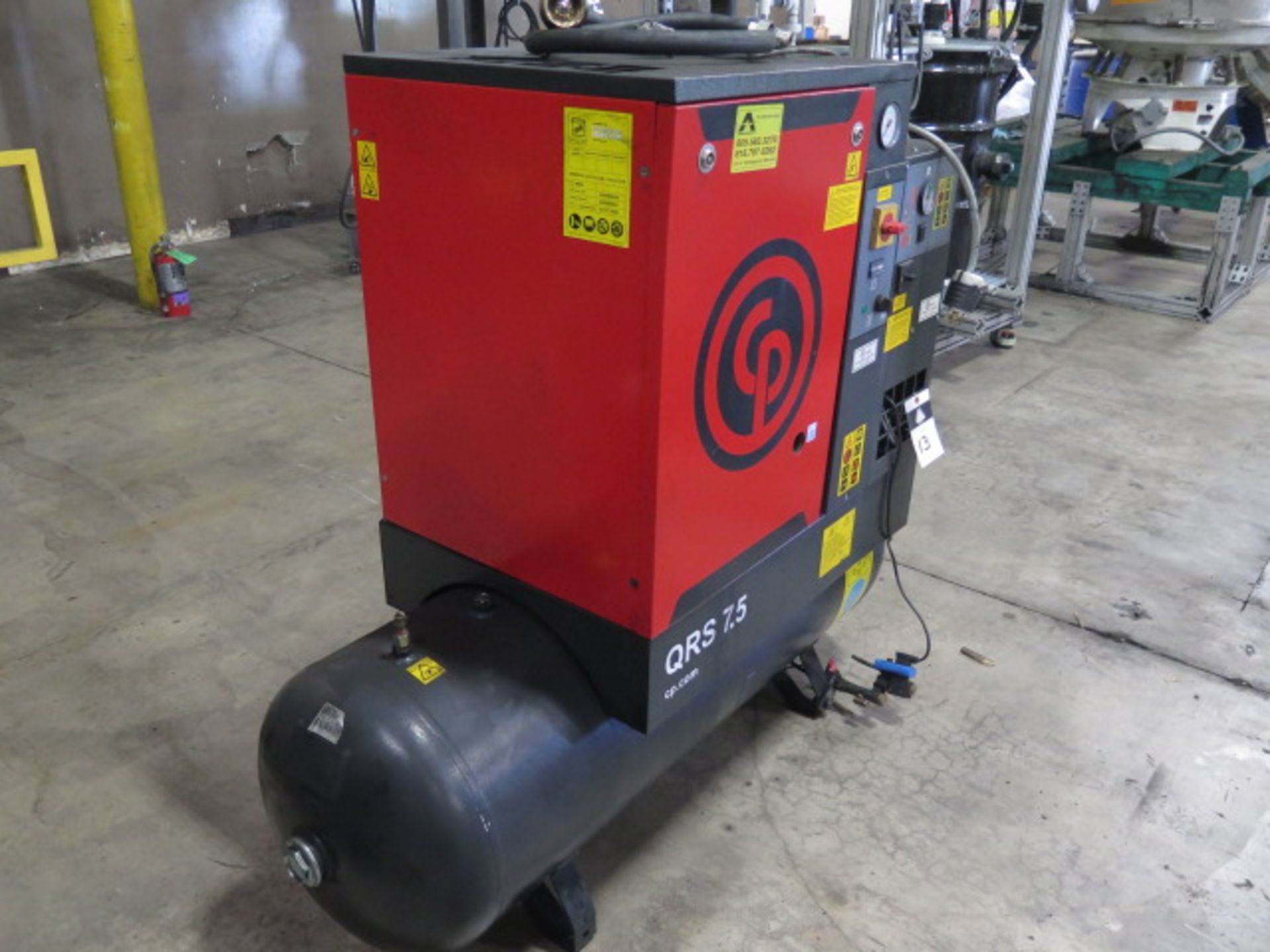 2010 Chicago Pneumatics QRS7.5HPUL 7.5Hp Rotary Air Compressor s/n CAI455838, SOLD AS IS - Image 3 of 7