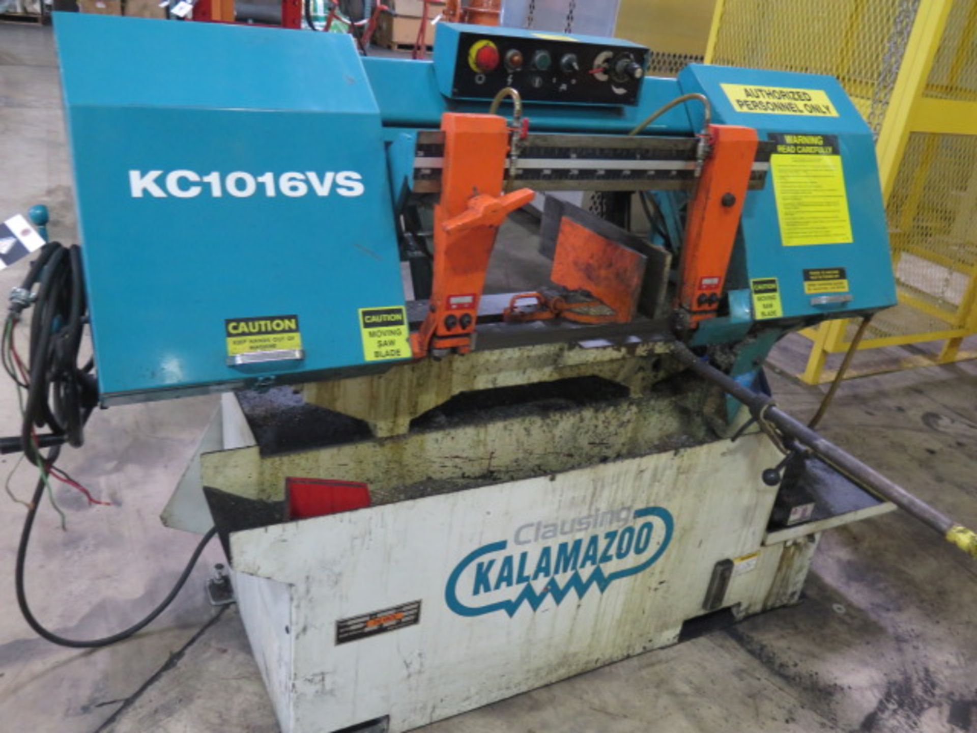 2012 Clausing / Kalamazoo KC1016VS 10” Vert Band Saw s/n 101107380 w/ Manual Clamping, SOLD AS IS - Image 2 of 10